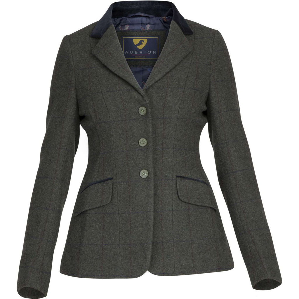 Aubrion by Shires Competition Jacket Saratoga Elm Green Check
