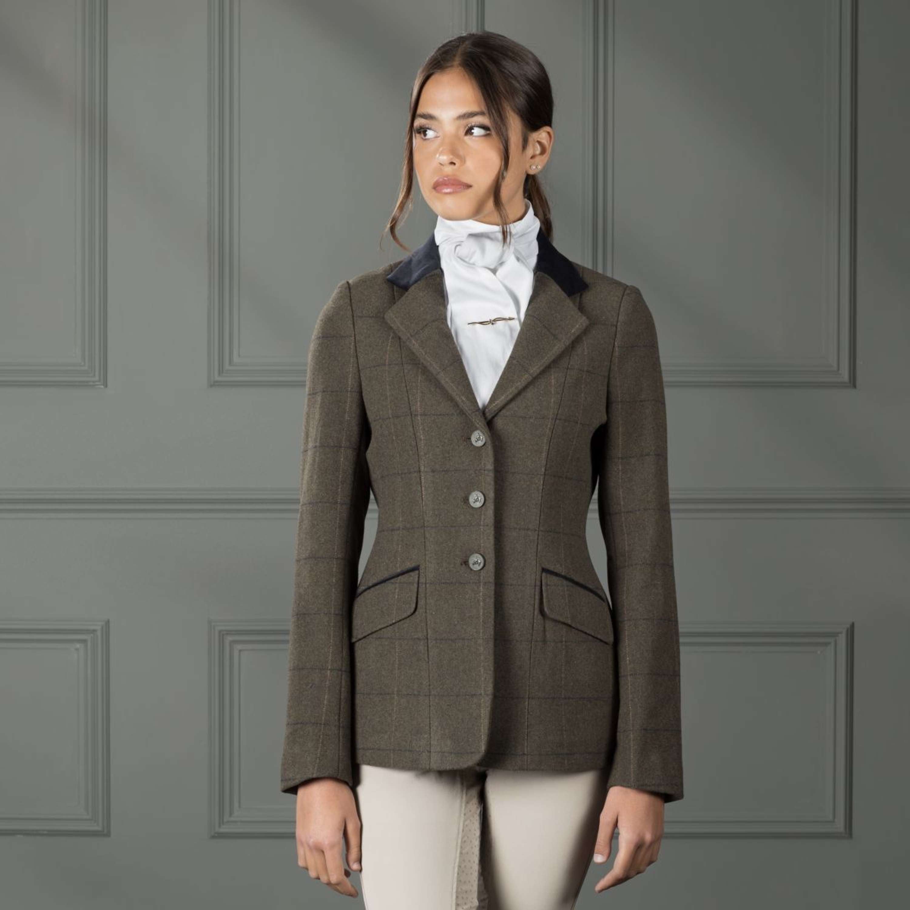 Aubrion by Shires Competition Jacket Saratoga Green Check