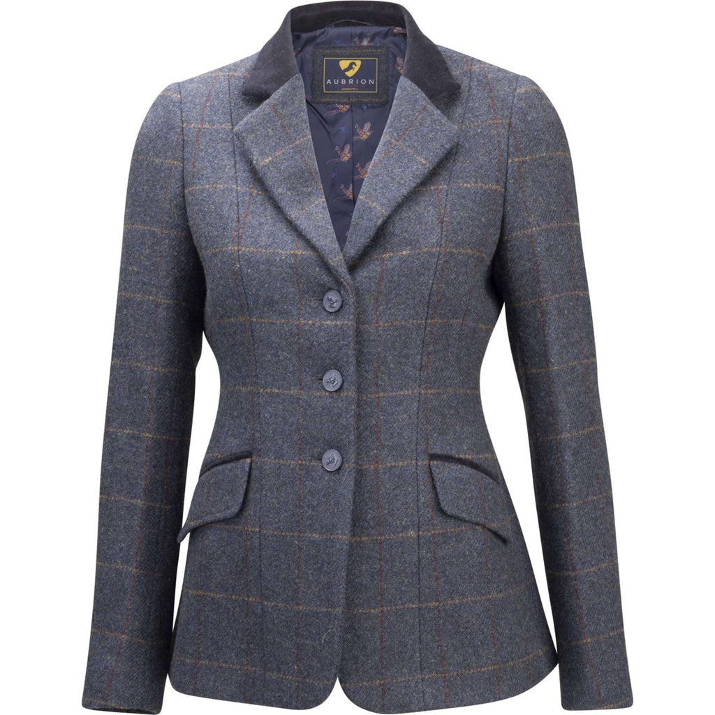 Aubrion by Shires Competition Jacket Saratoga Juniper Navy Check