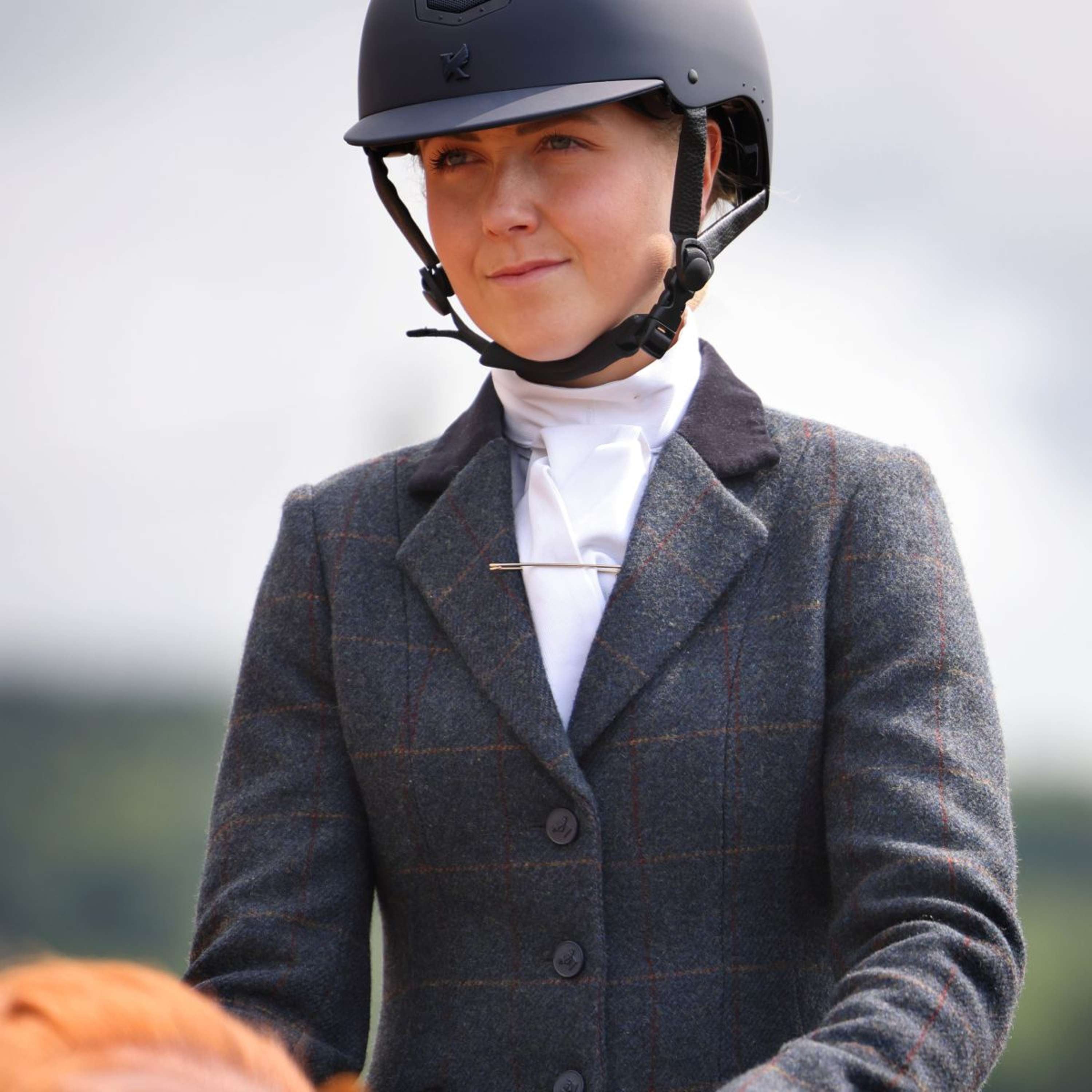 Aubrion by Shires Competition Jacket Saratoga Juniper Navy Check