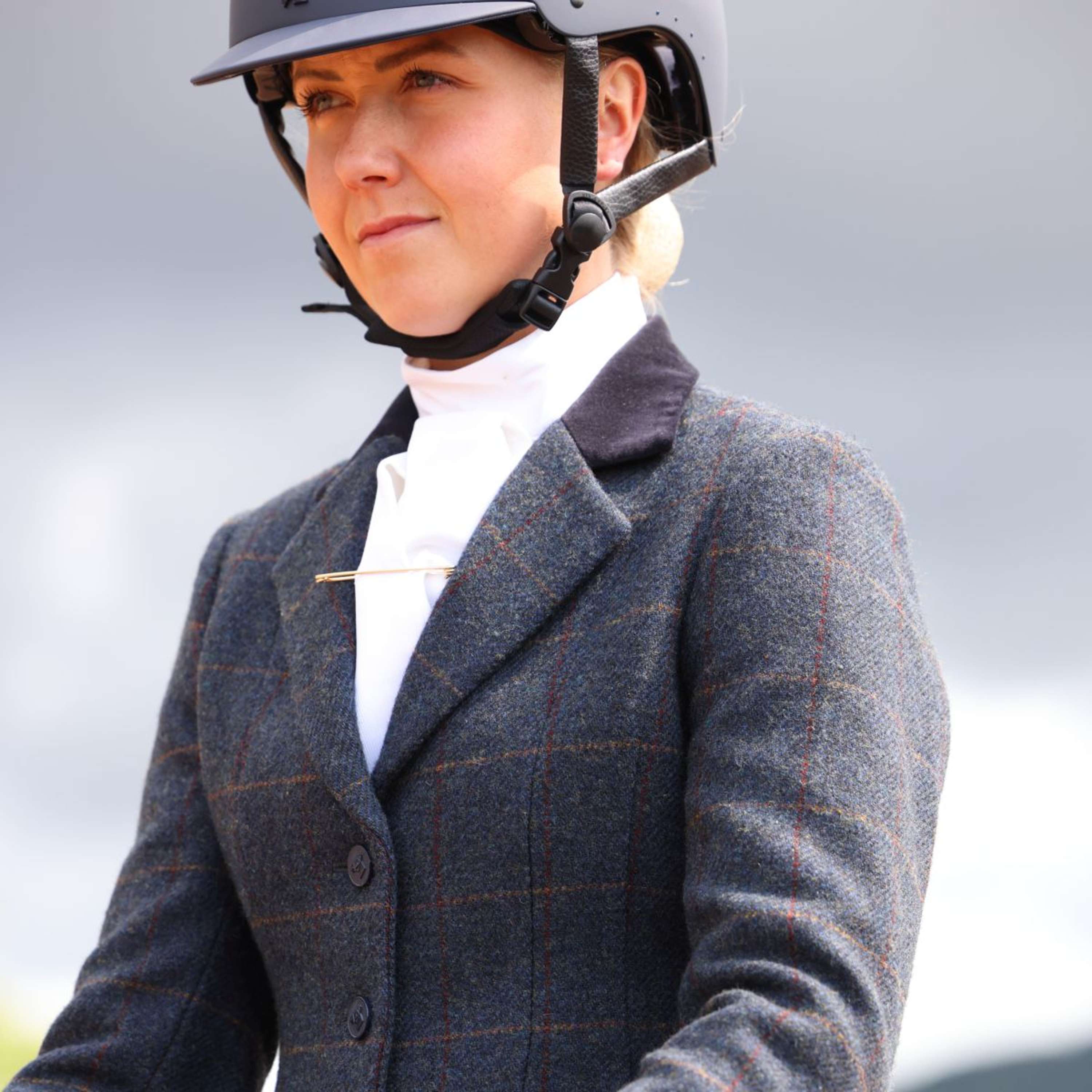 Aubrion by Shires Competition Jacket Saratoga Juniper Navy Check