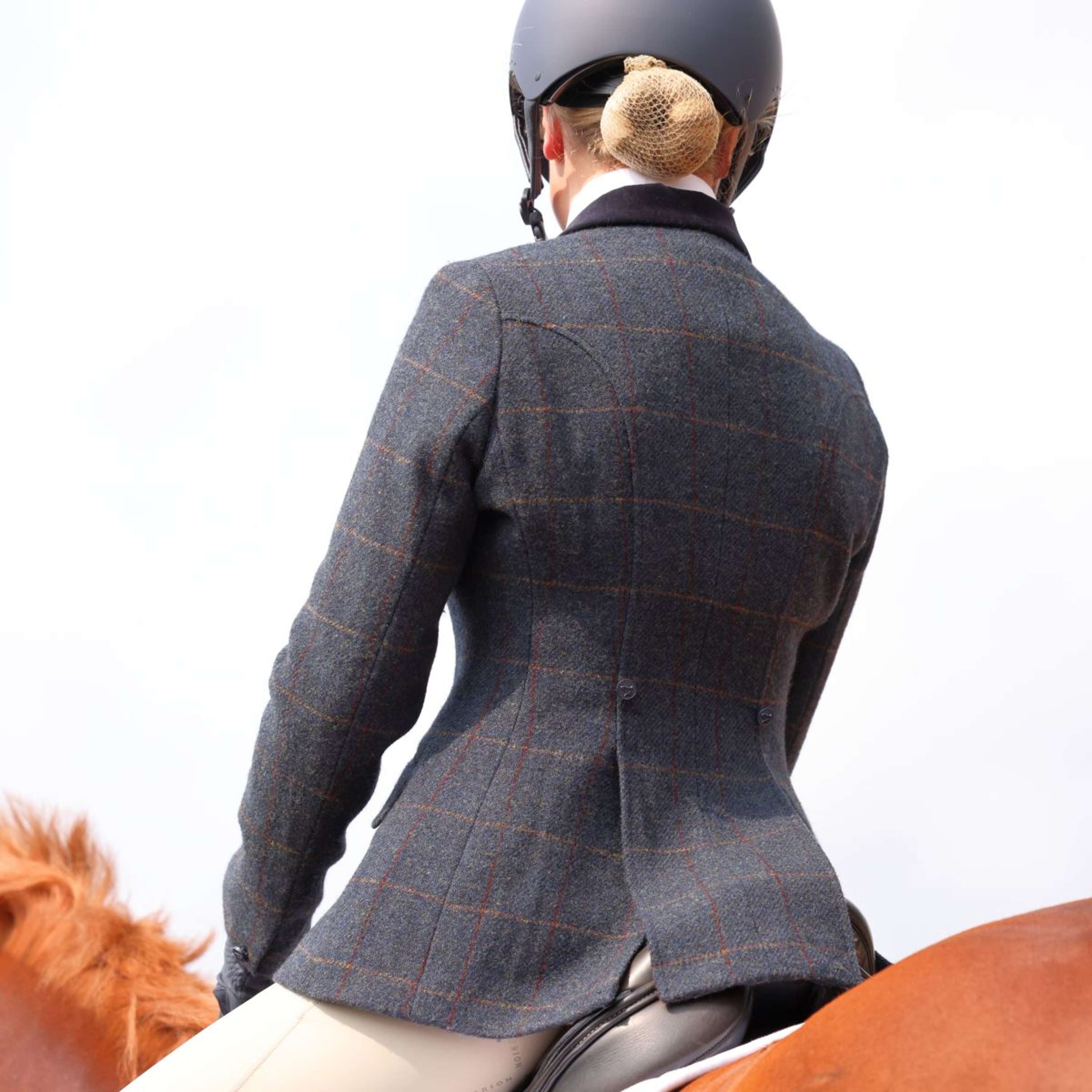 Aubrion by Shires Competition Jacket Saratoga Juniper Navy Check
