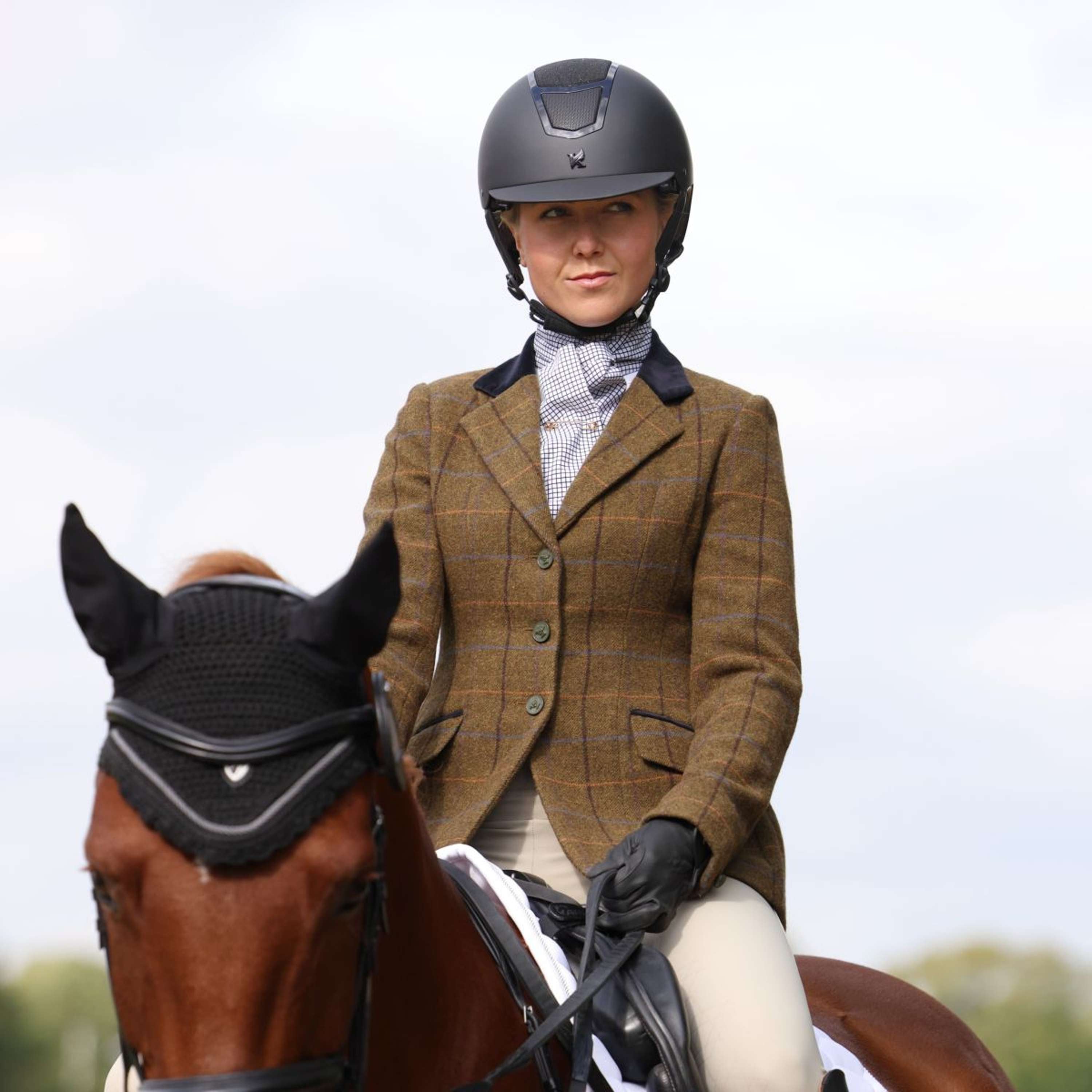 Aubrion by Shires Competition Jacket Saratoga Oak Brown Check
