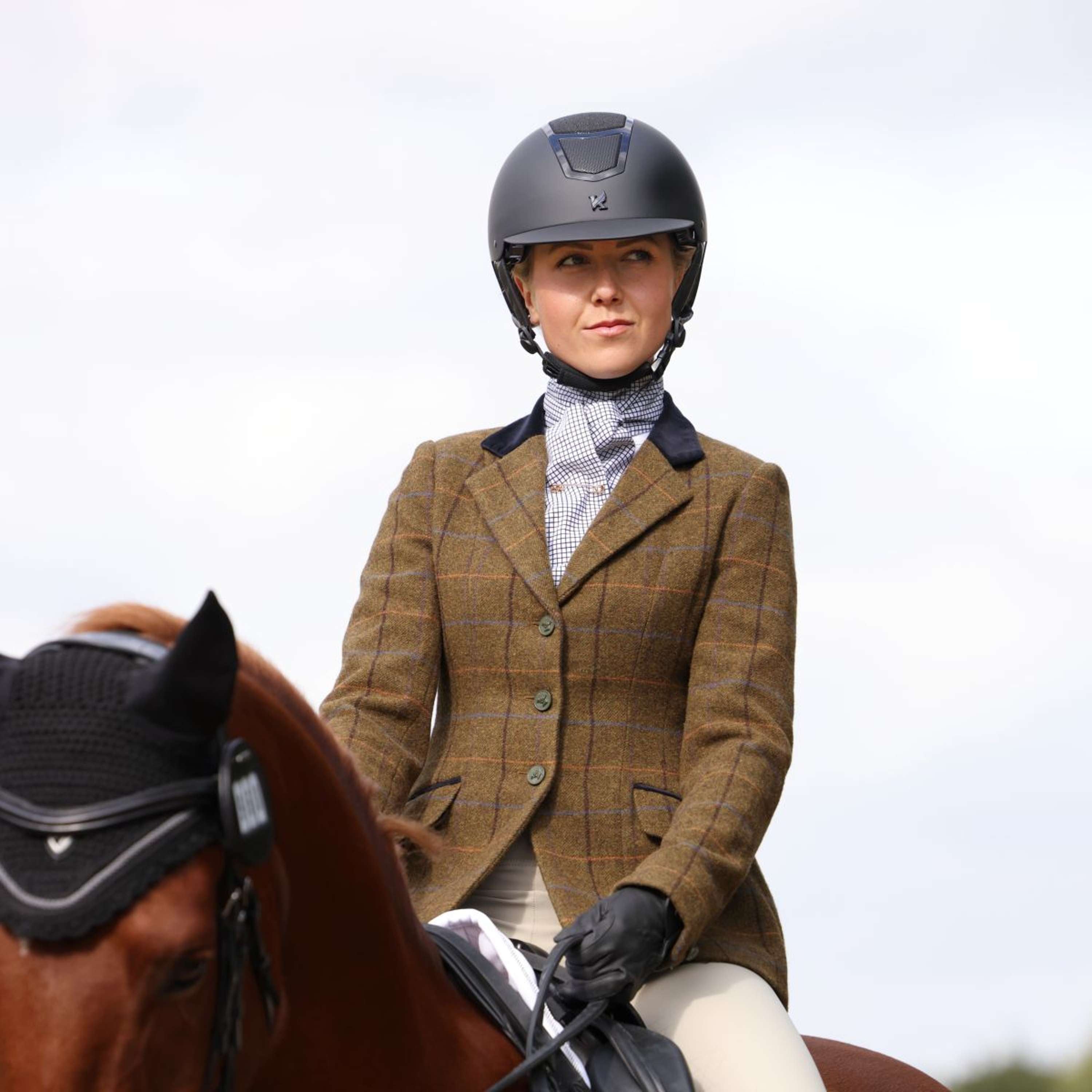 Aubrion by Shires Competition Jacket Saratoga Oak Brown Check