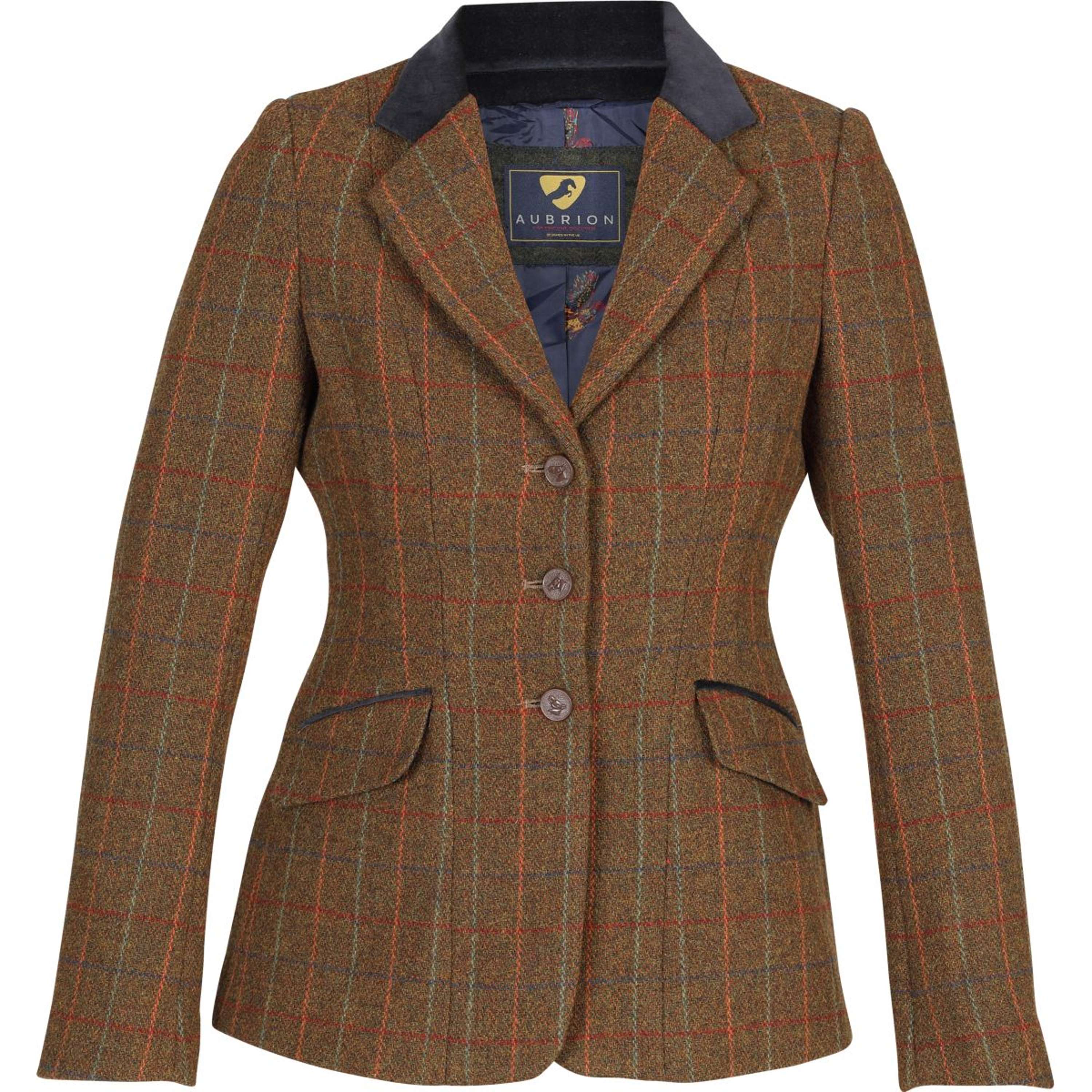 Aubrion by Shires Competition Jacket Saratoga Rust Check
