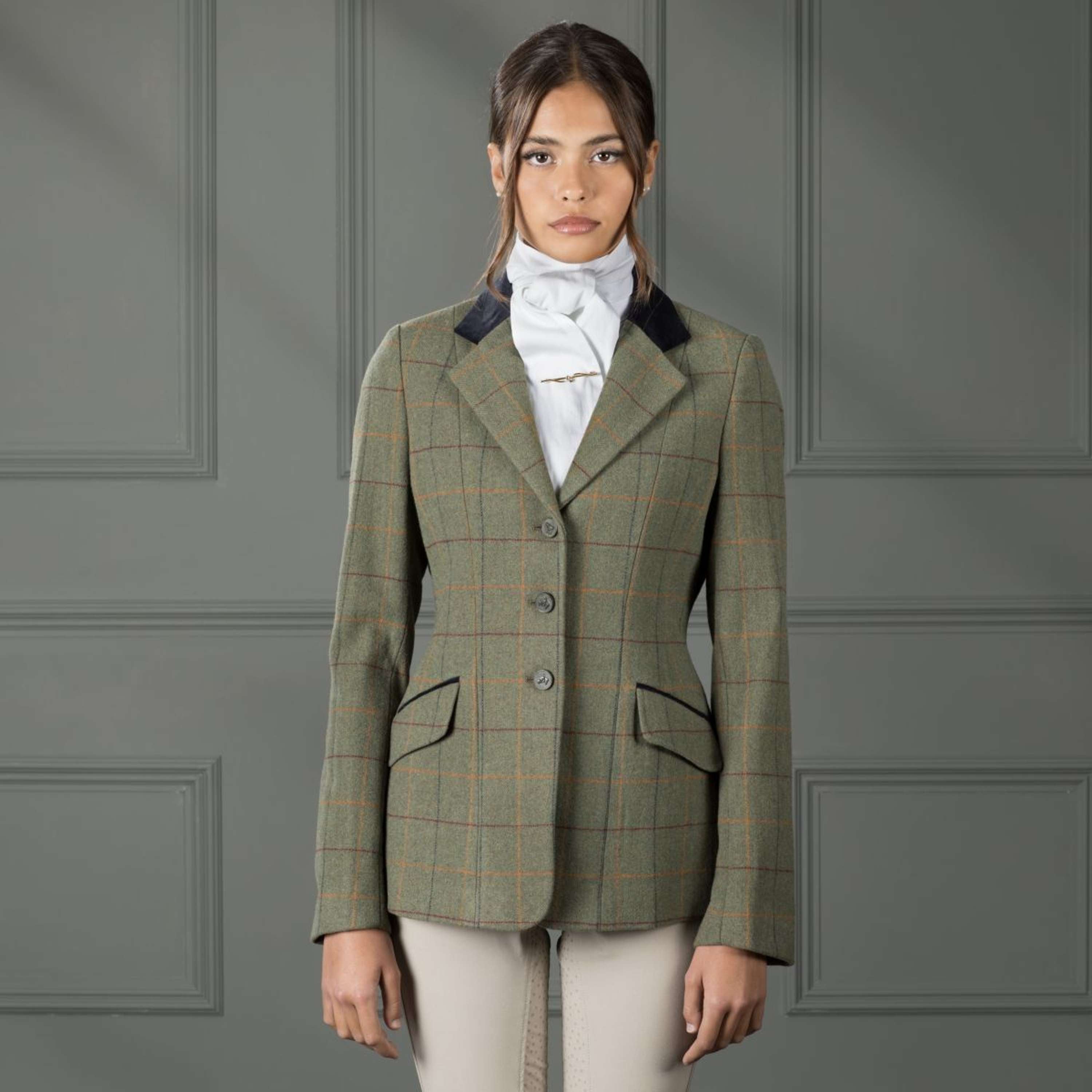 Aubrion by Shires Competition Jacket Saratoga Red/Yellow/Blue Check