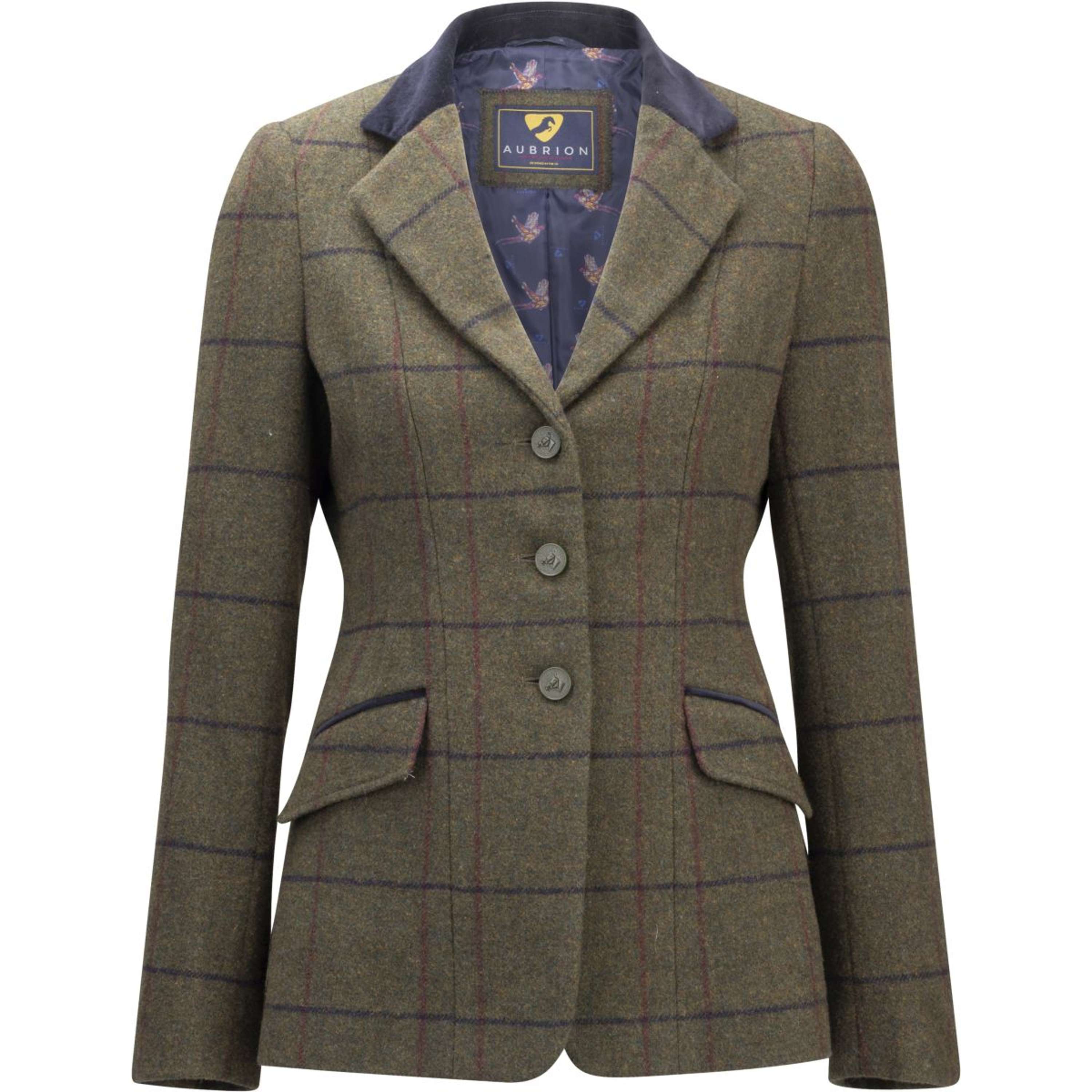 Aubrion by Shires Competition Jacket Saratoga Spruce Green Check
