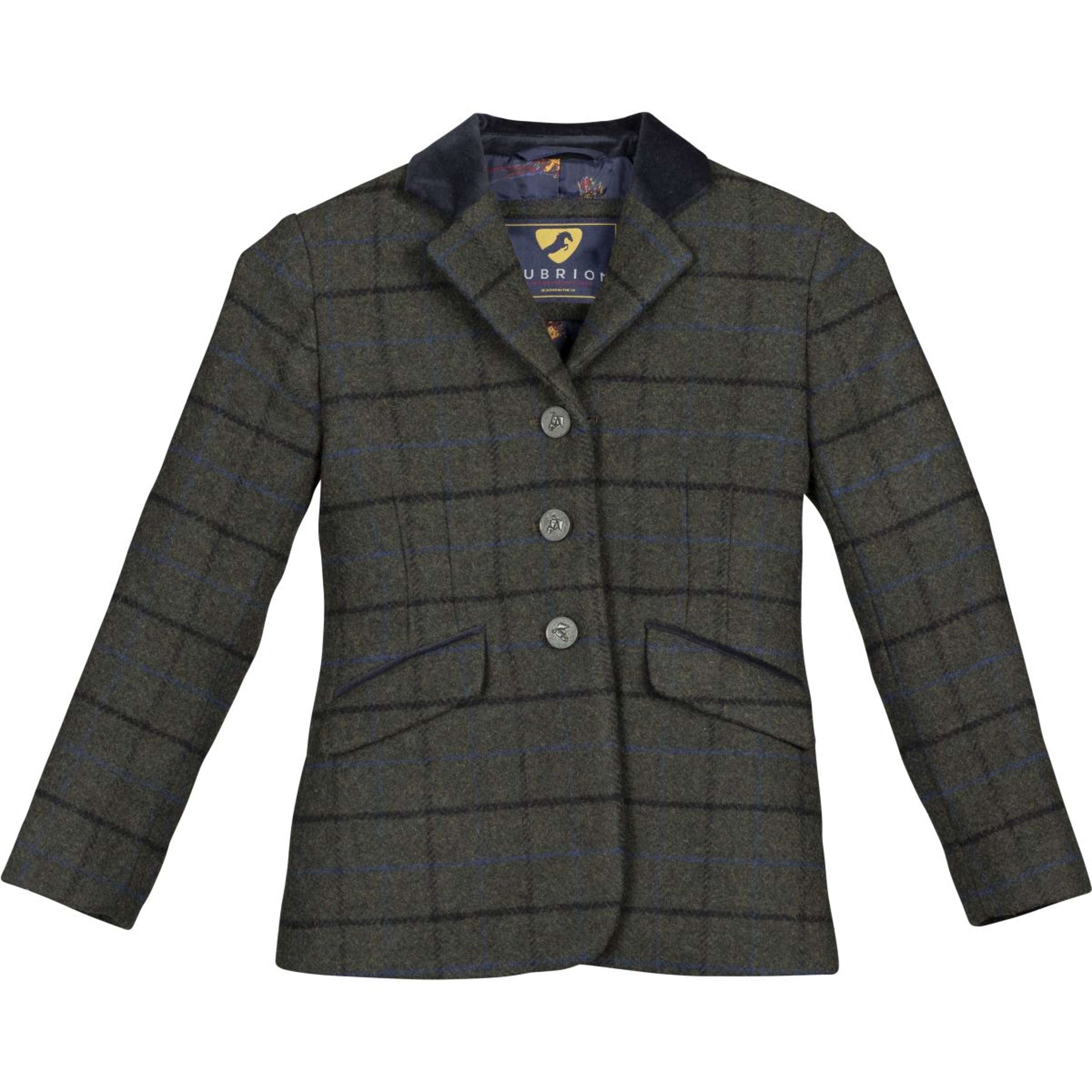 Aubrion by Shires Competition Jacket Saratoga Children Dark Green Check