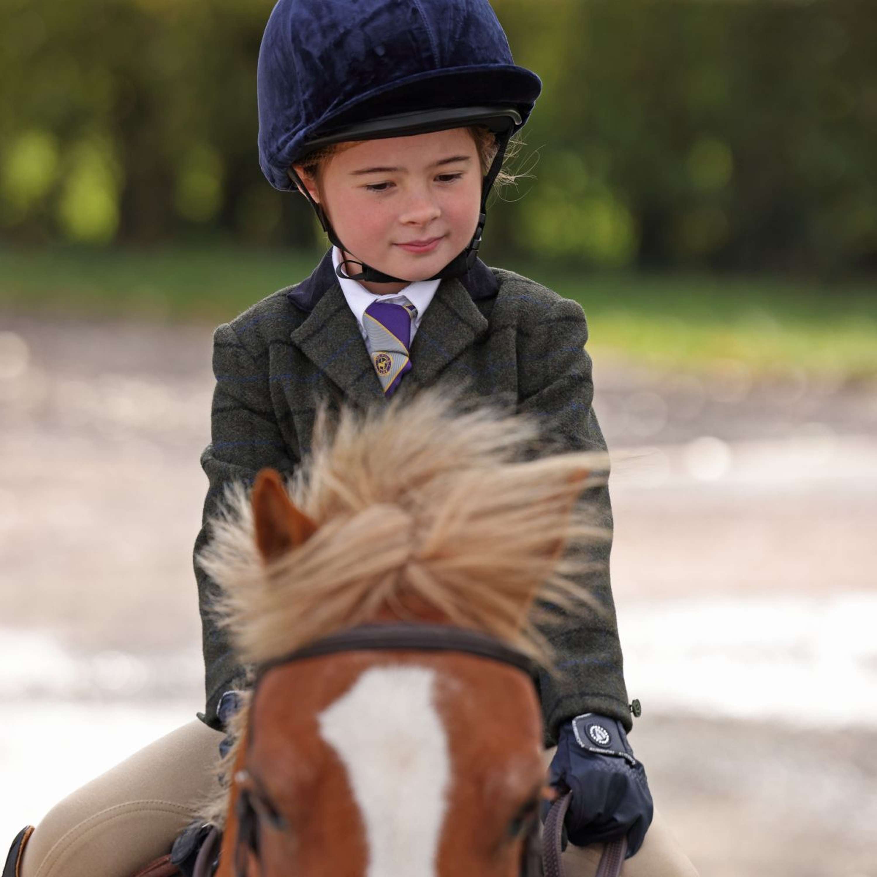 Aubrion by Shires Competition Jacket Saratoga Children Dark Green Check