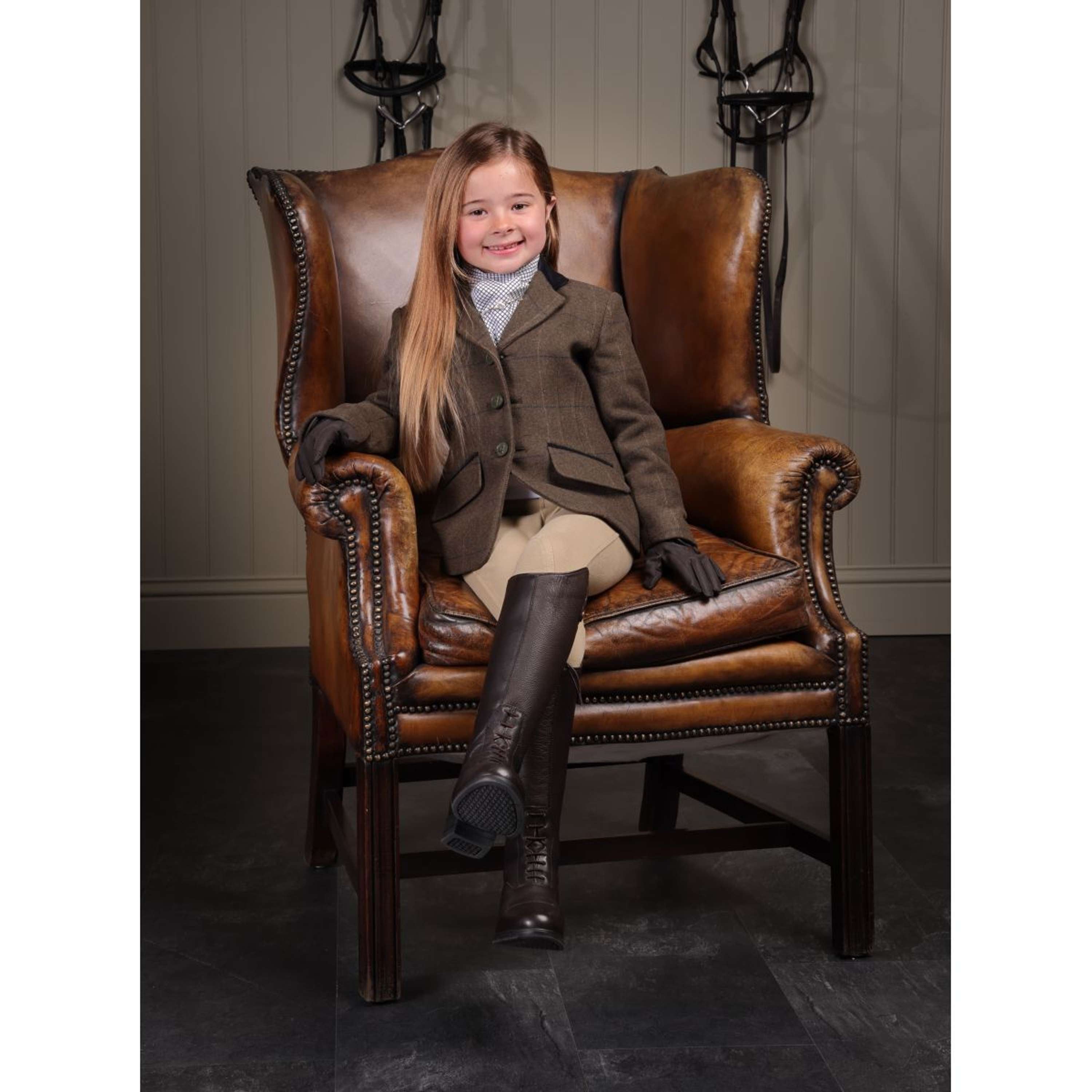 Aubrion by Shires Competition Jacket Saratoga Children Green Check