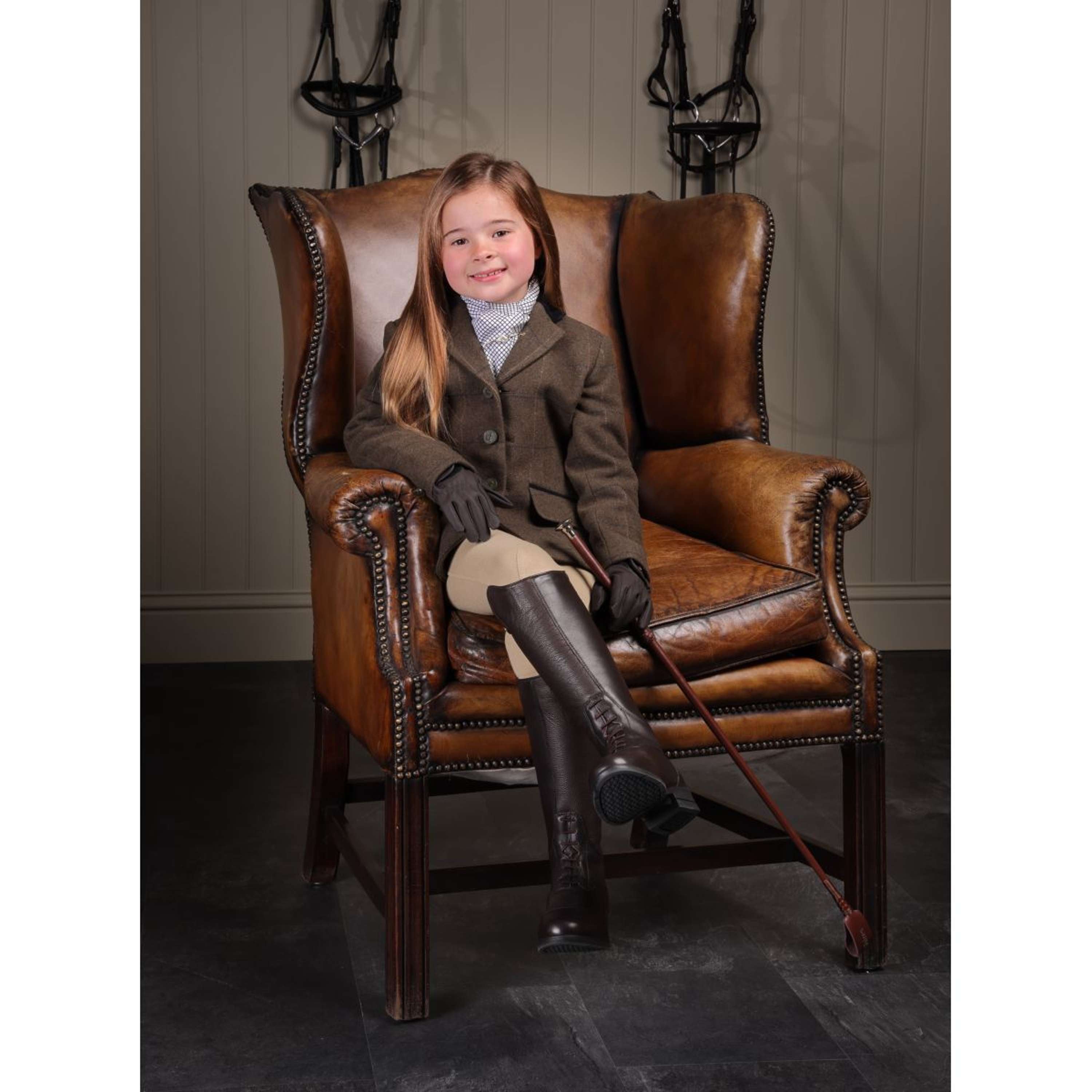 Aubrion by Shires Competition Jacket Saratoga Children Green Check