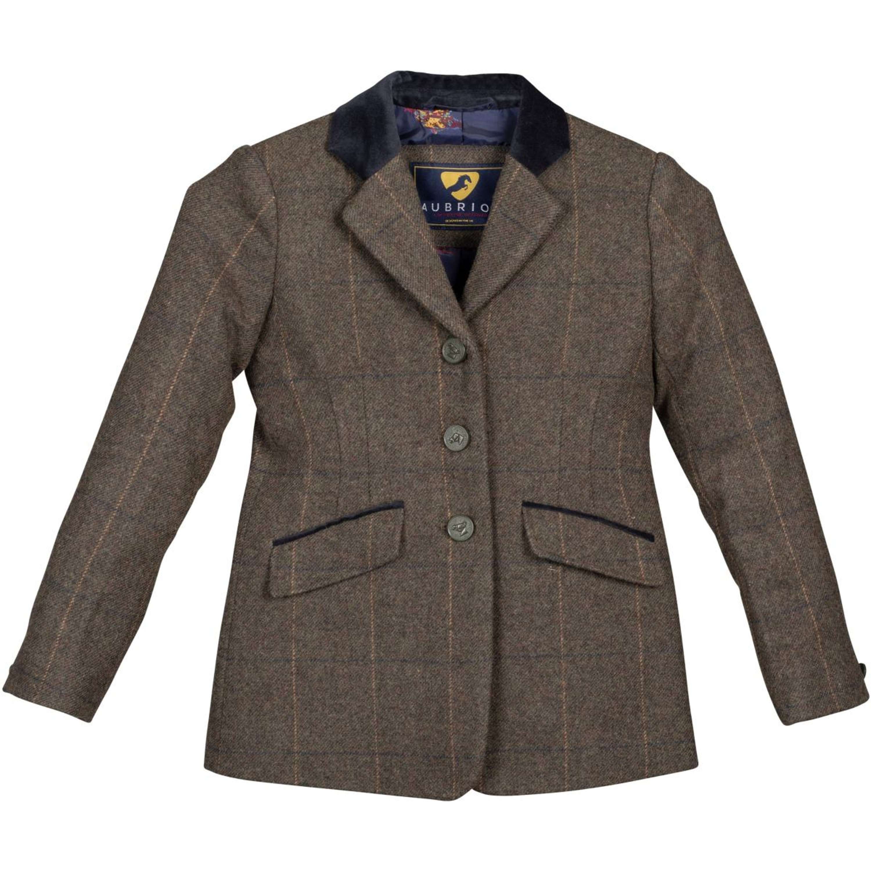 Aubrion by Shires Competition Jacket Saratoga Children Green Check