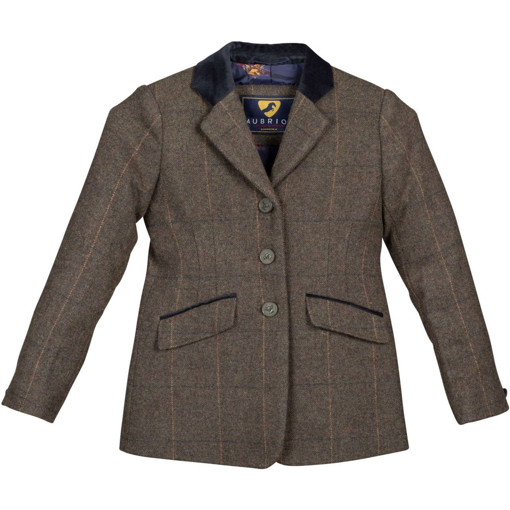Aubrion by Shires Competition Jacket Saratoga Children Green Check