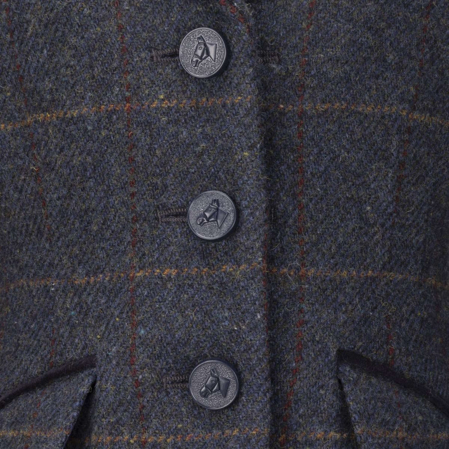 Aubrion by Shires Competition Jacket Saratoga Children Juniper Navy Check
