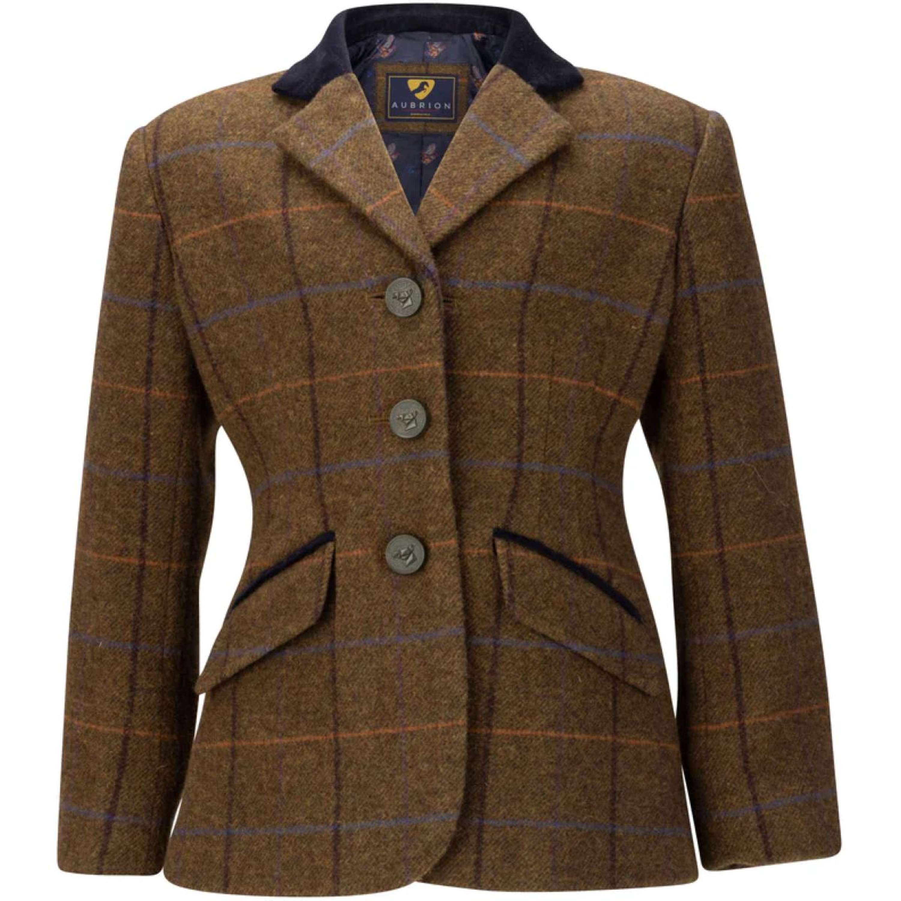 Aubrion by Shires Competition Jacket Saratoga Children Oak Brown Check