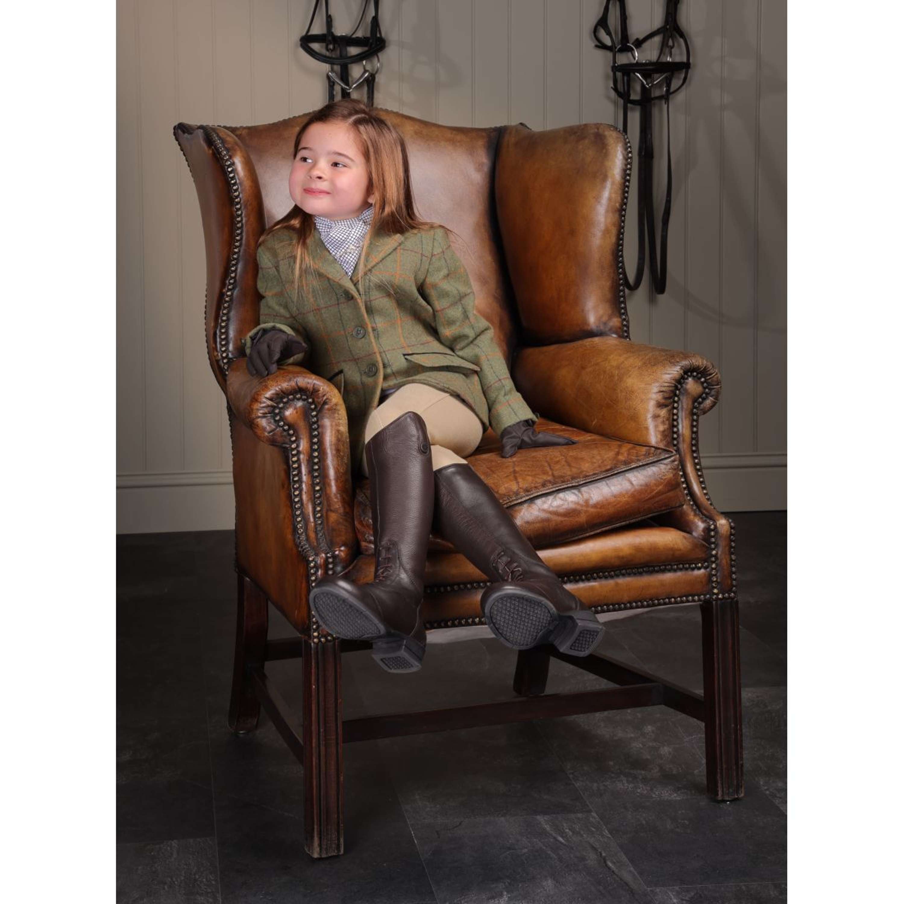 Aubrion by Shires Competition Jacket Saratoga Children Red/Yellow/Blue Check