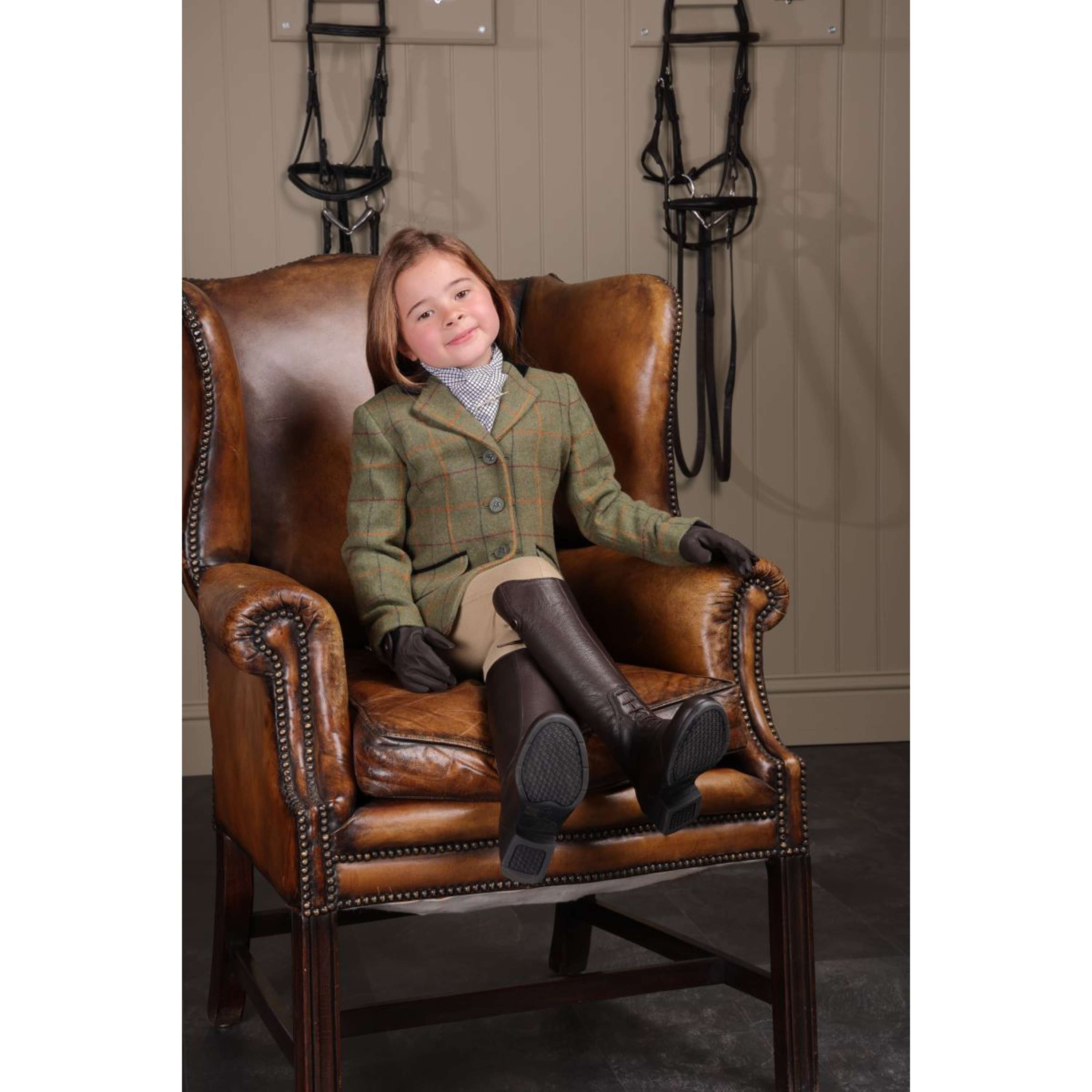 Aubrion by Shires Competition Jacket Saratoga Children Red/Yellow/Blue Check