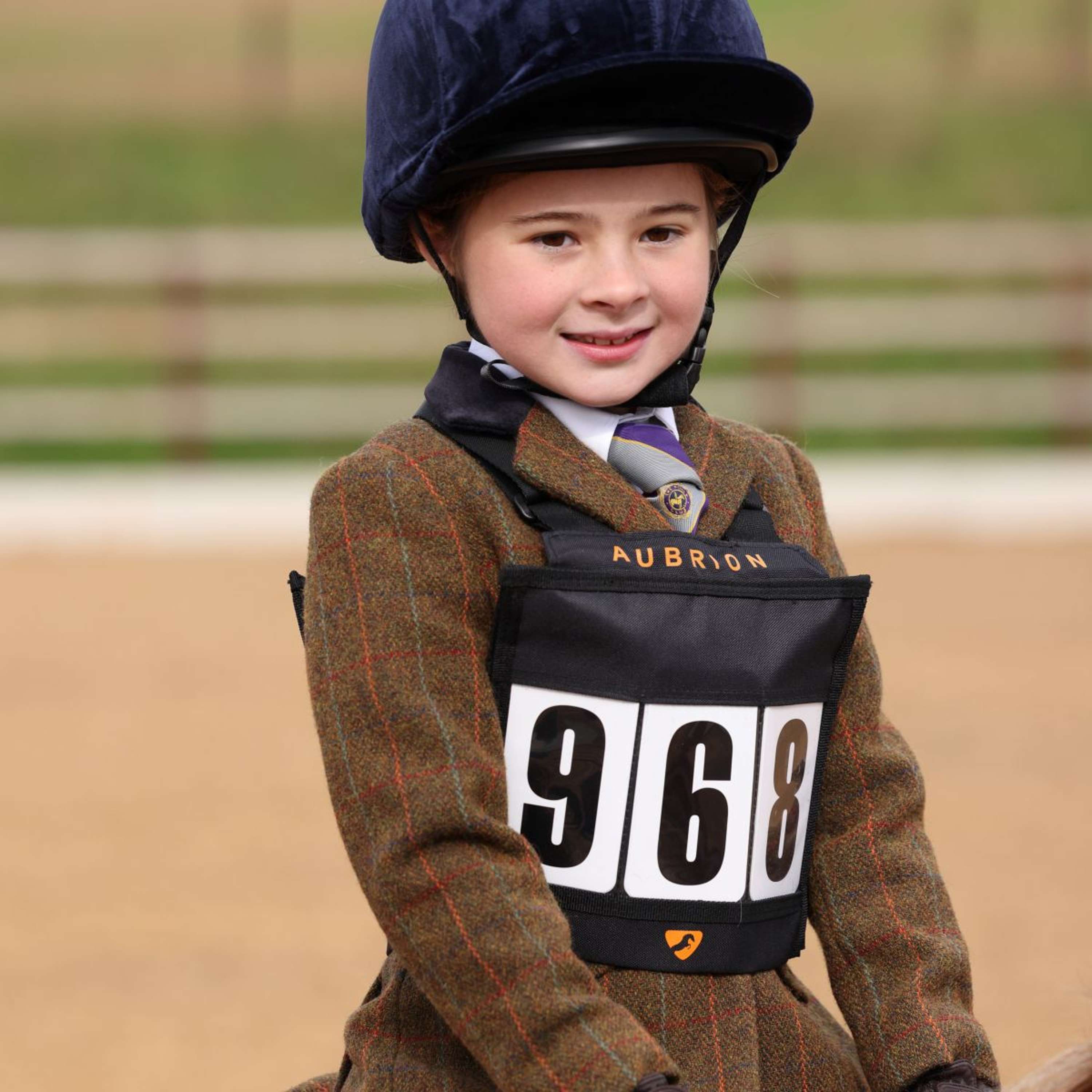 Aubrion by Shires Competition Jacket Saratoga Children Rust Check