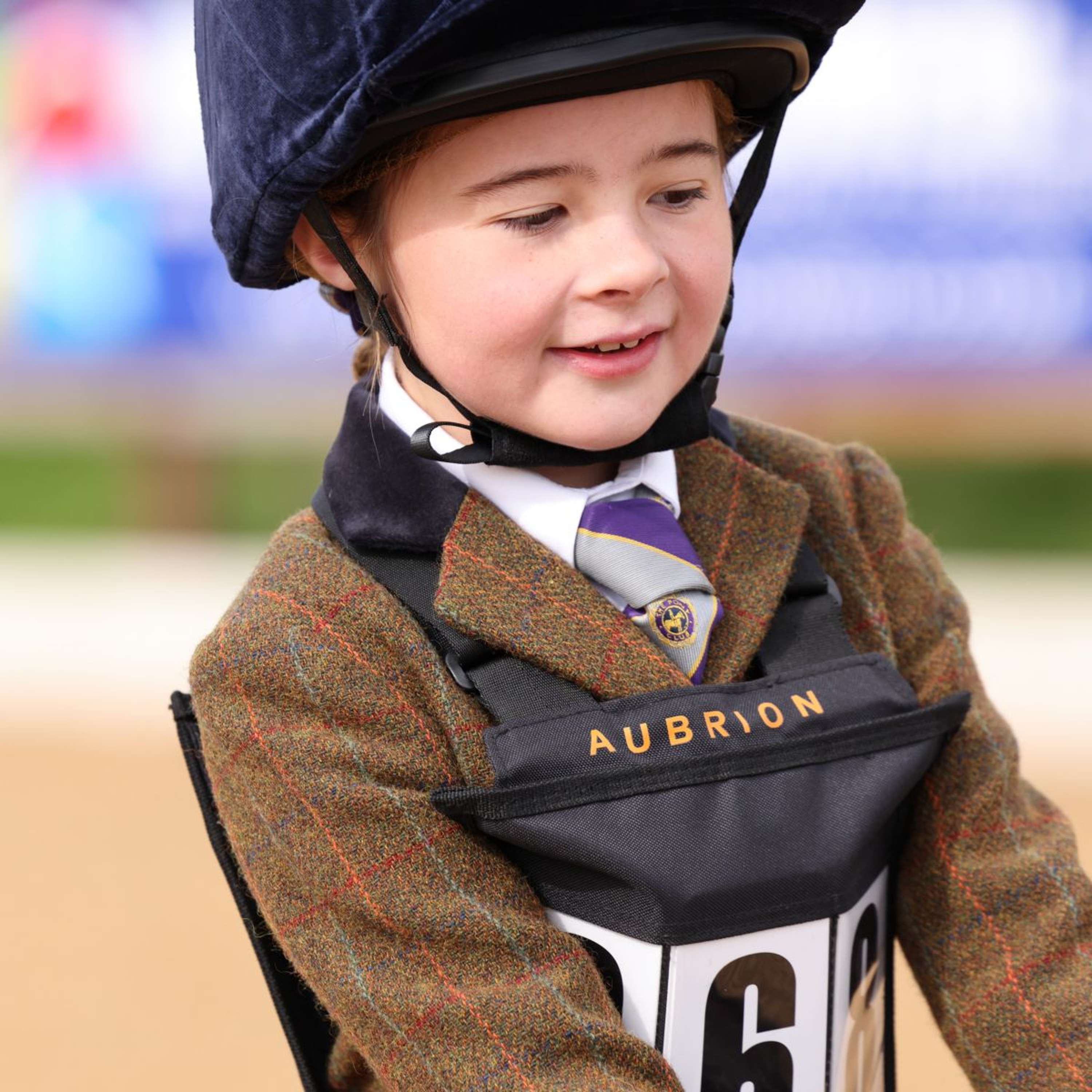 Aubrion by Shires Competition Jacket Saratoga Children Rust Check