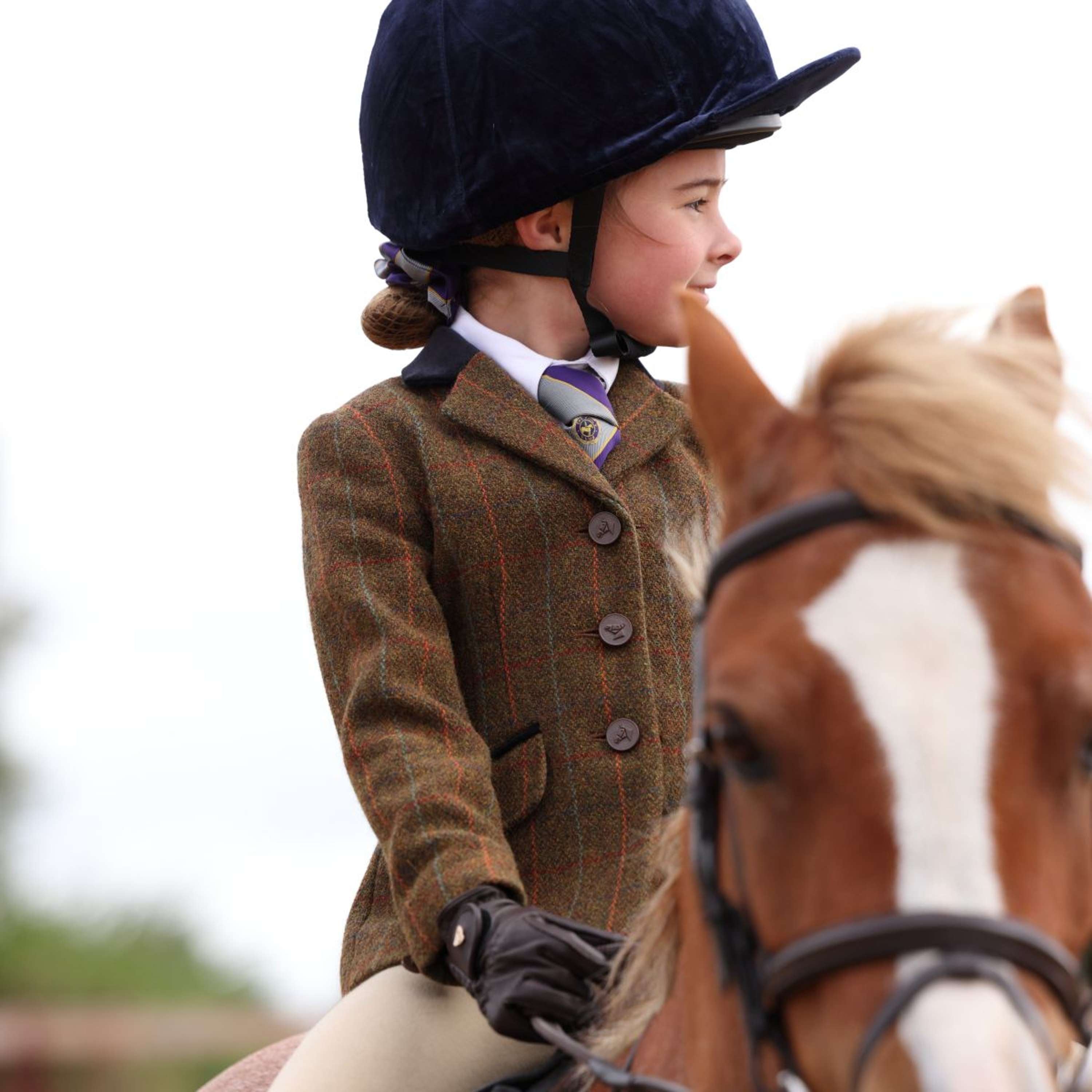 Aubrion by Shires Competition Jacket Saratoga Children Rust Check