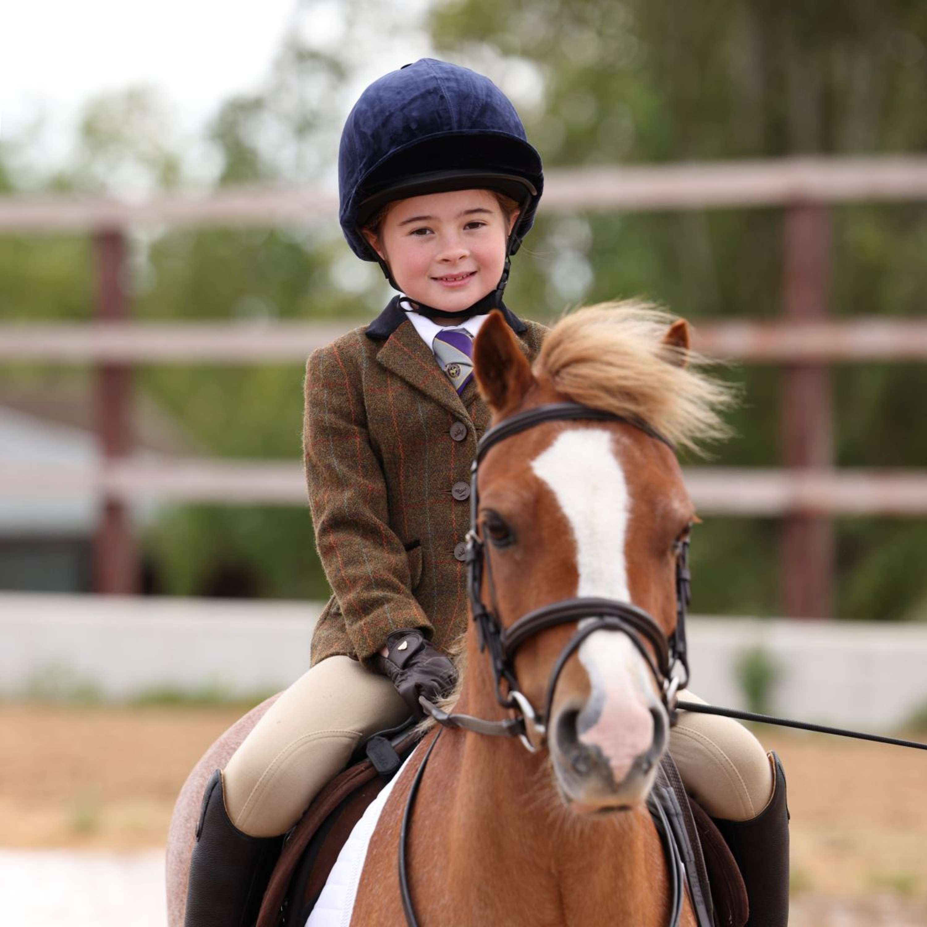 Aubrion by Shires Competition Jacket Saratoga Children Rust Check