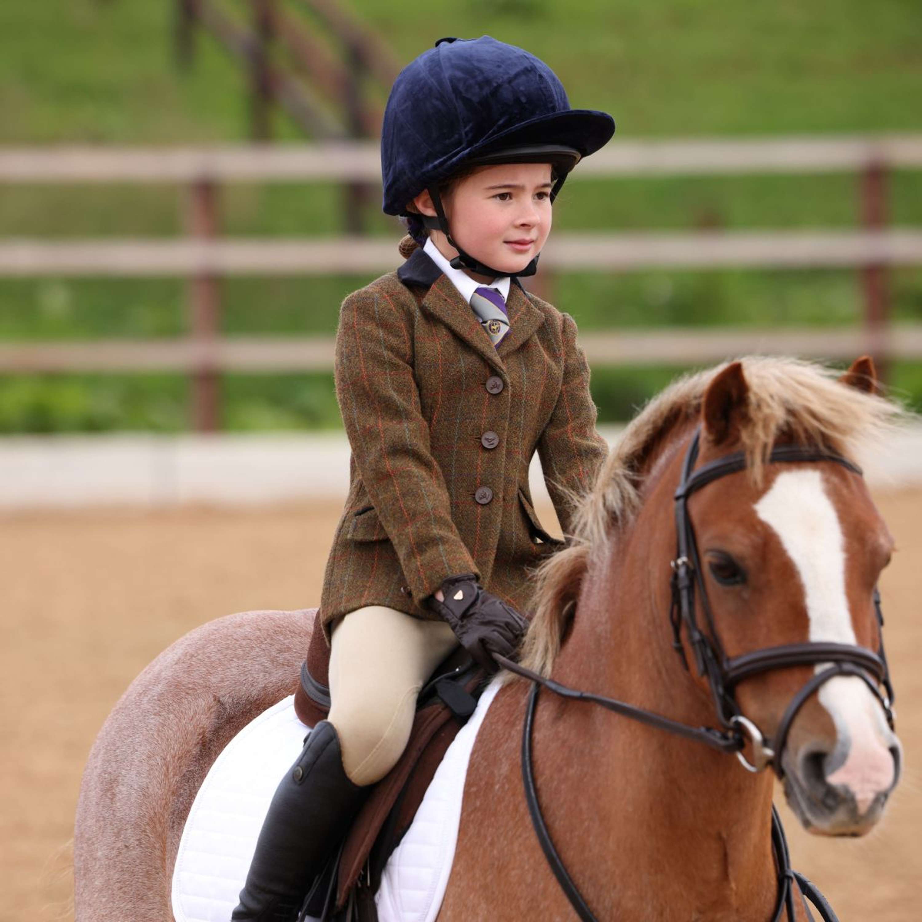 Aubrion by Shires Competition Jacket Saratoga Children Rust Check