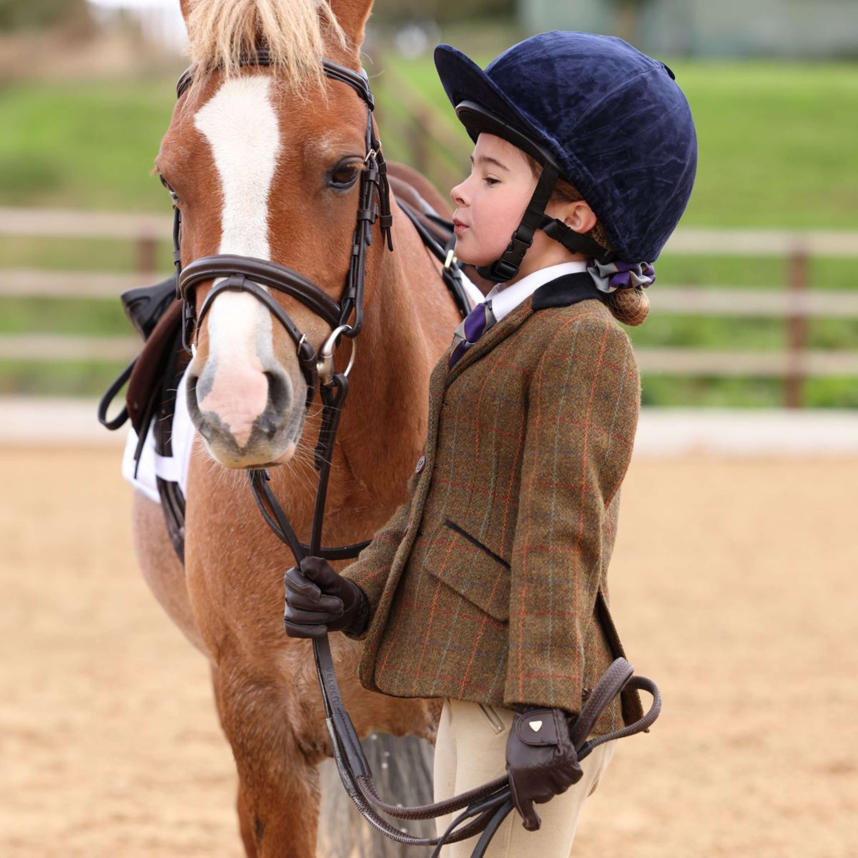 Aubrion by Shires Competition Jacket Saratoga Children Rust Check