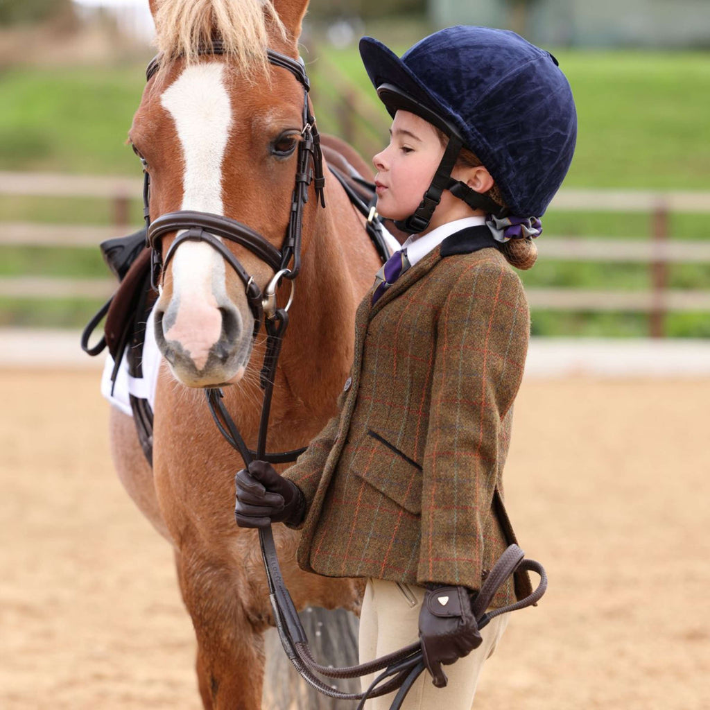 Aubrion by Shires Competition Jacket Saratoga Children Rust Check