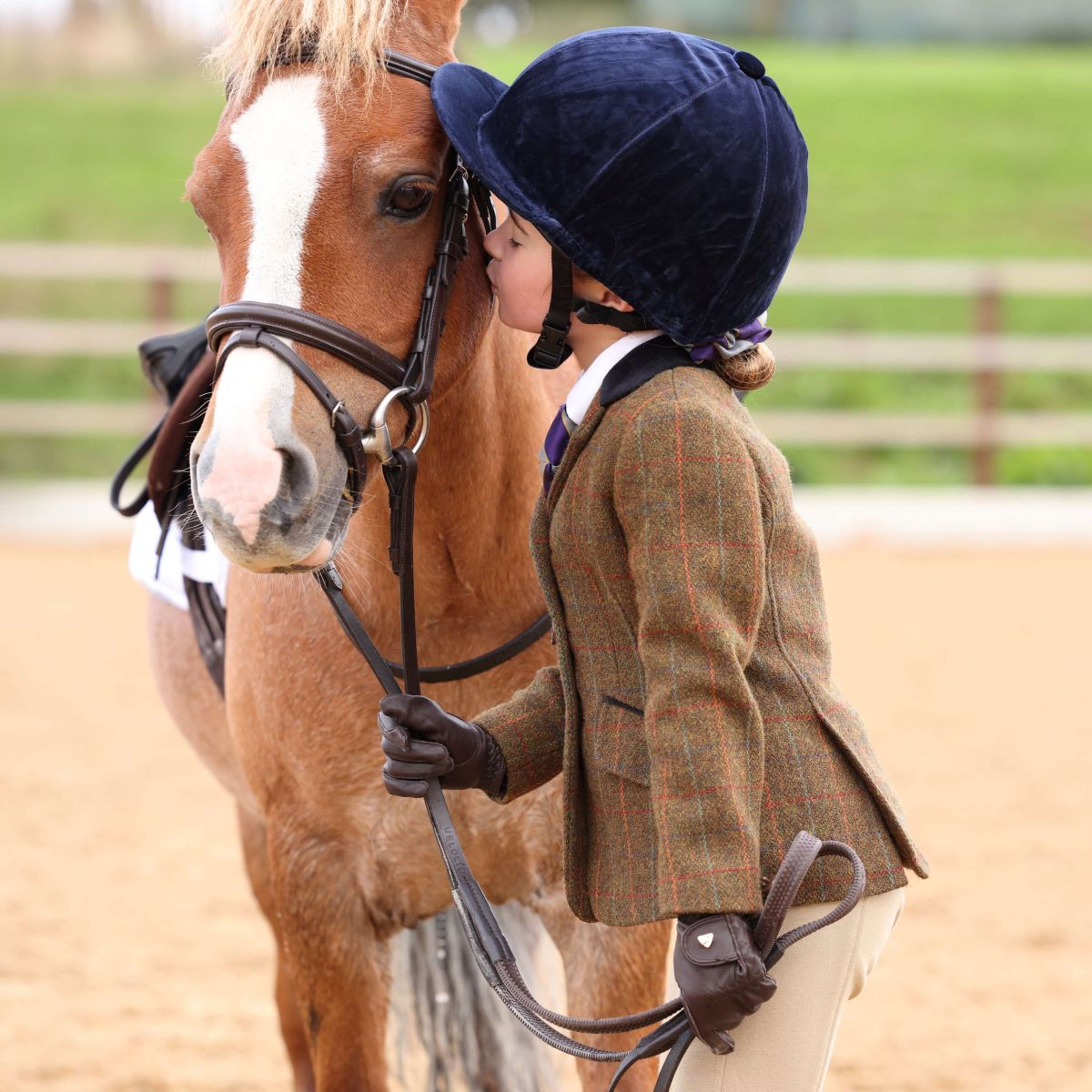 Aubrion by Shires Competition Jacket Saratoga Children Rust Check