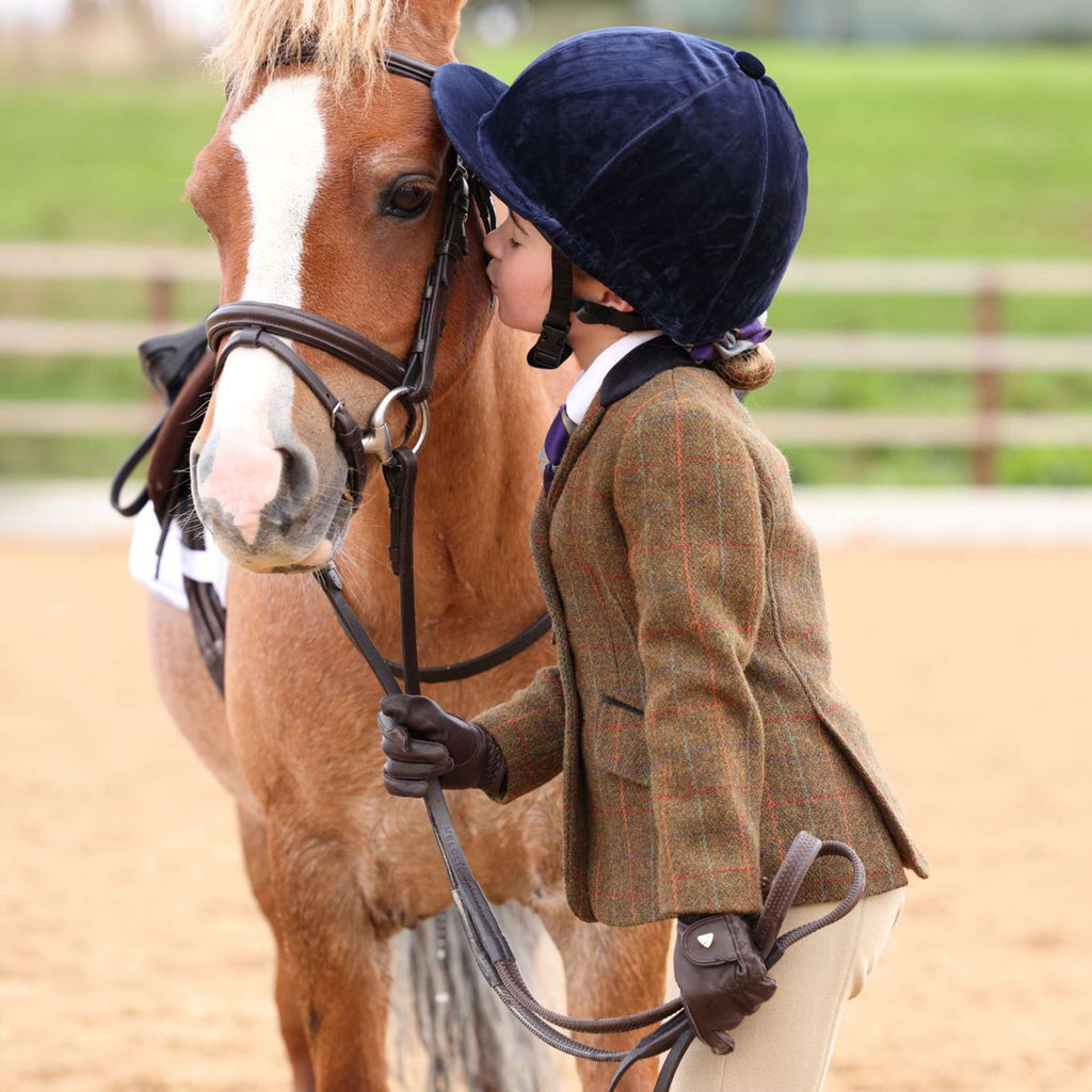 Aubrion by Shires Competition Jacket Saratoga Children Rust Check
