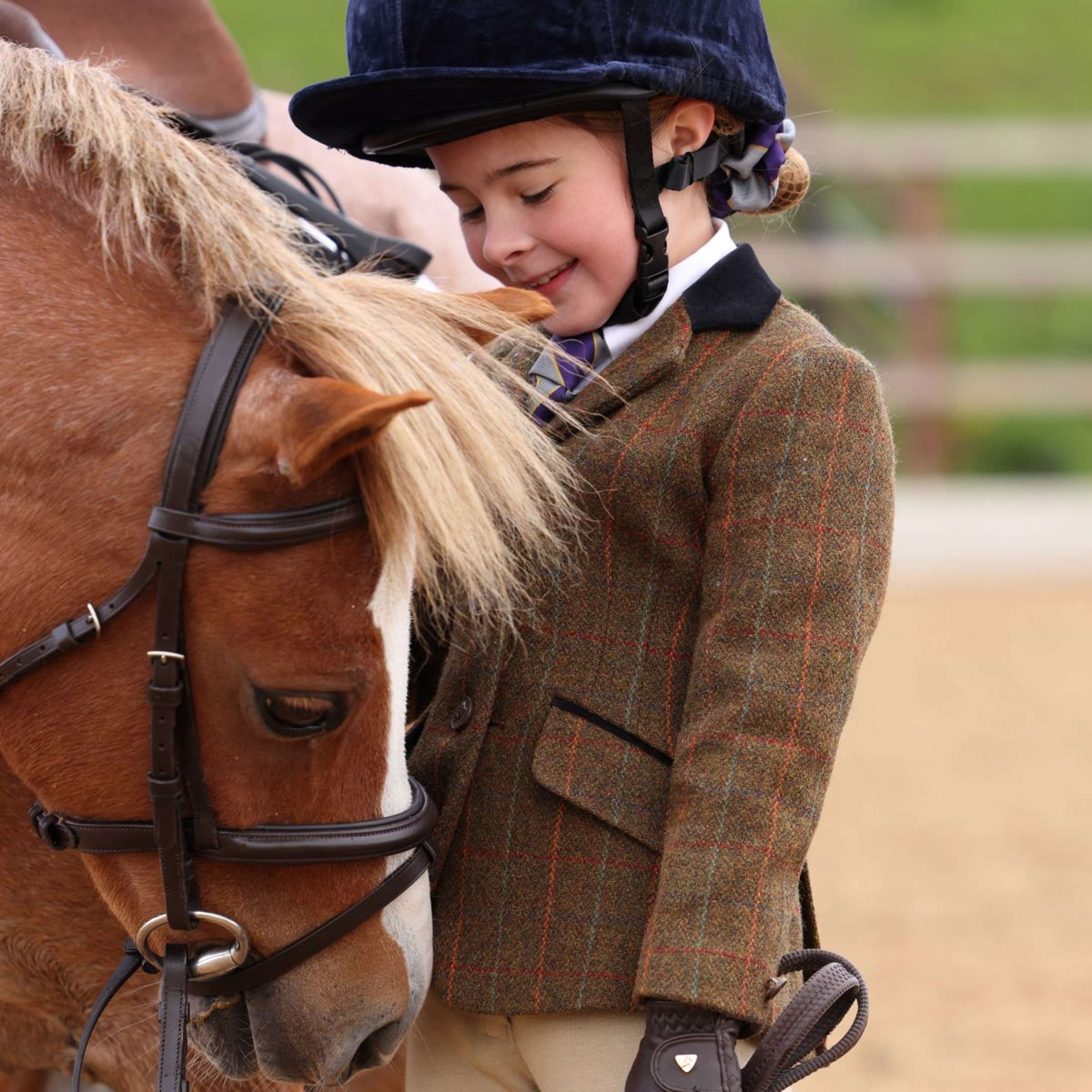 Aubrion by Shires Competition Jacket Saratoga Children Rust Check