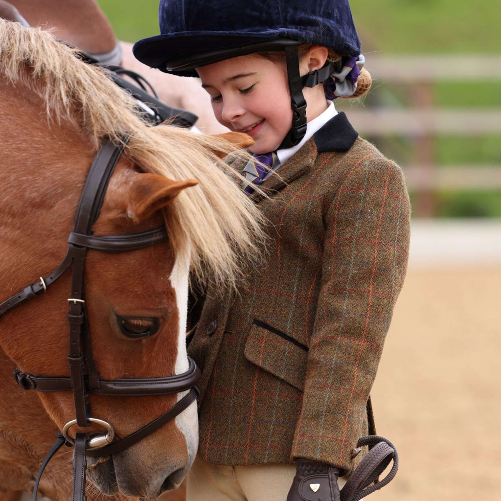 Aubrion by Shires Competition Jacket Saratoga Children Rust Check