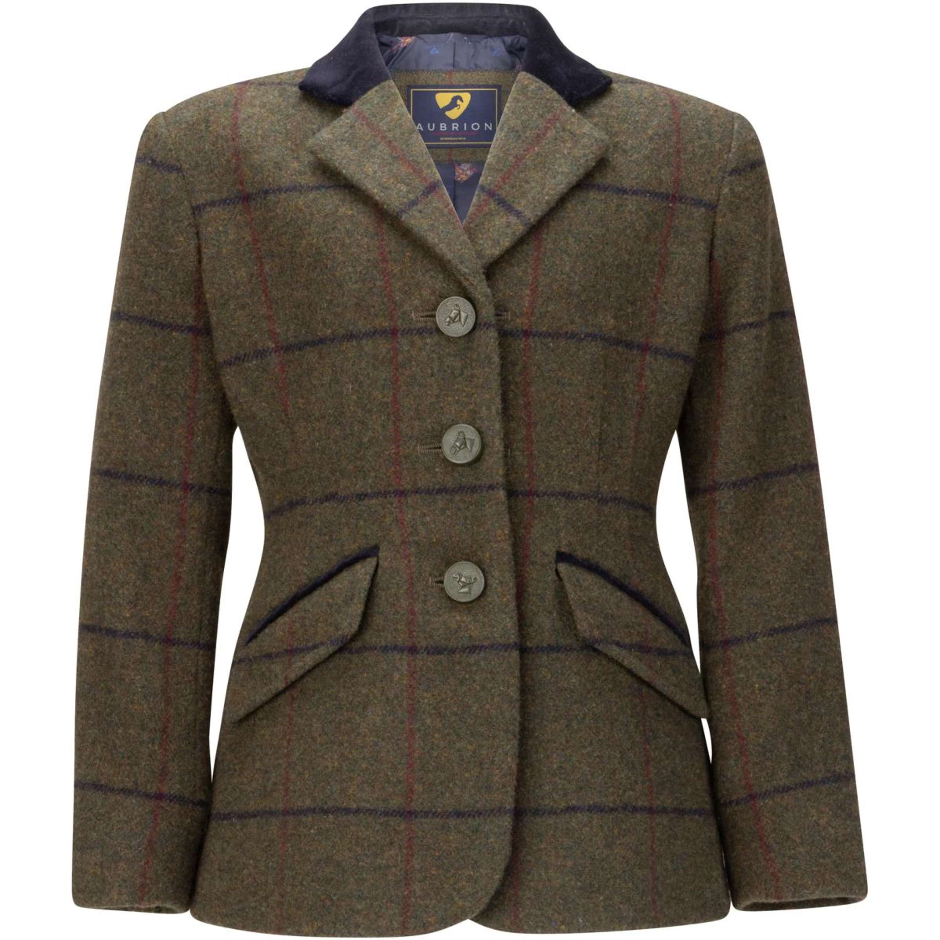 Aubrion by Shires Competition Jacket Saratoga Children Spruce Green Check