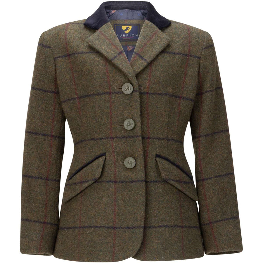 Aubrion by Shires Competition Jacket Saratoga Children Spruce Green Check