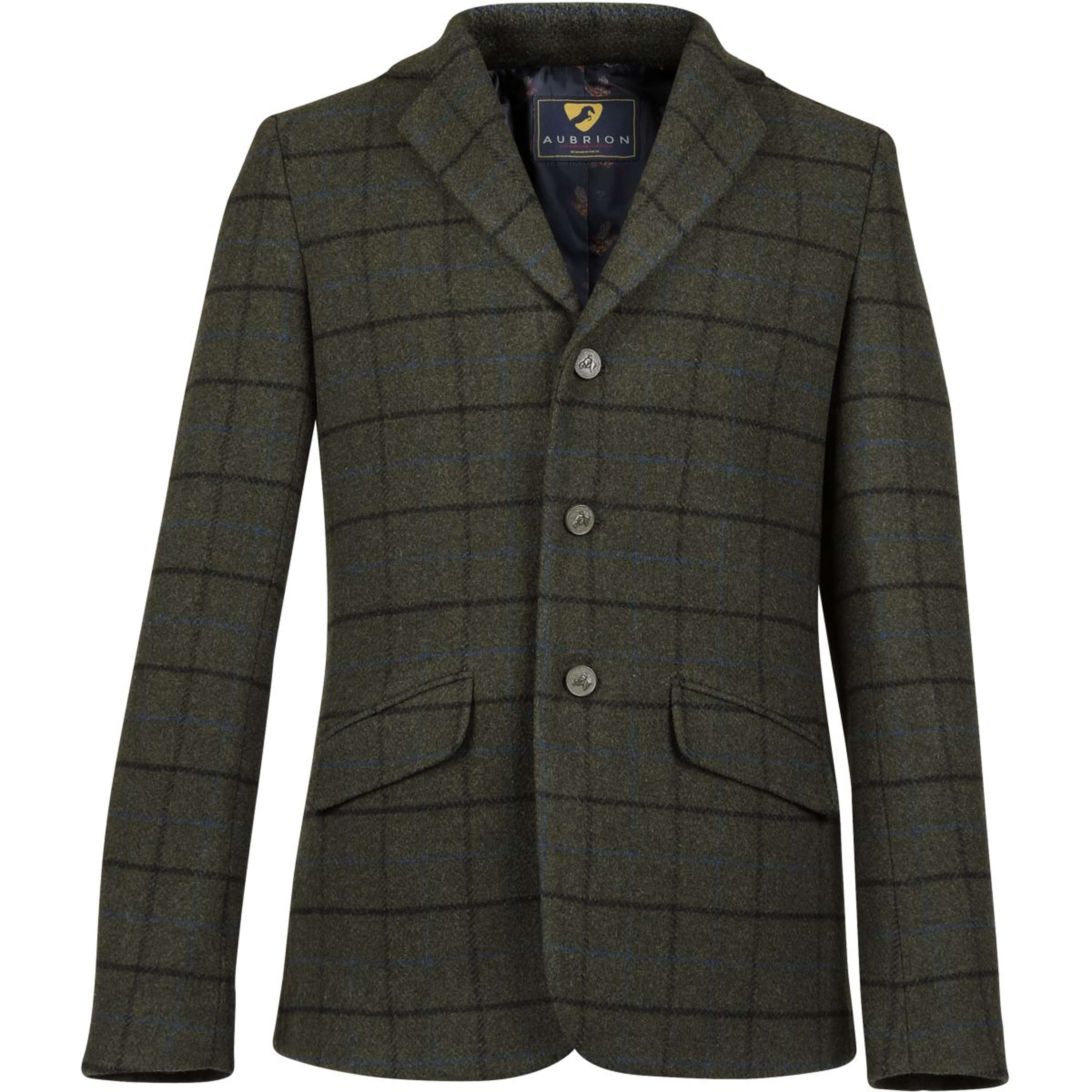 Aubrion by Shires Competition Jacket Saratoga Men Dark Green Check