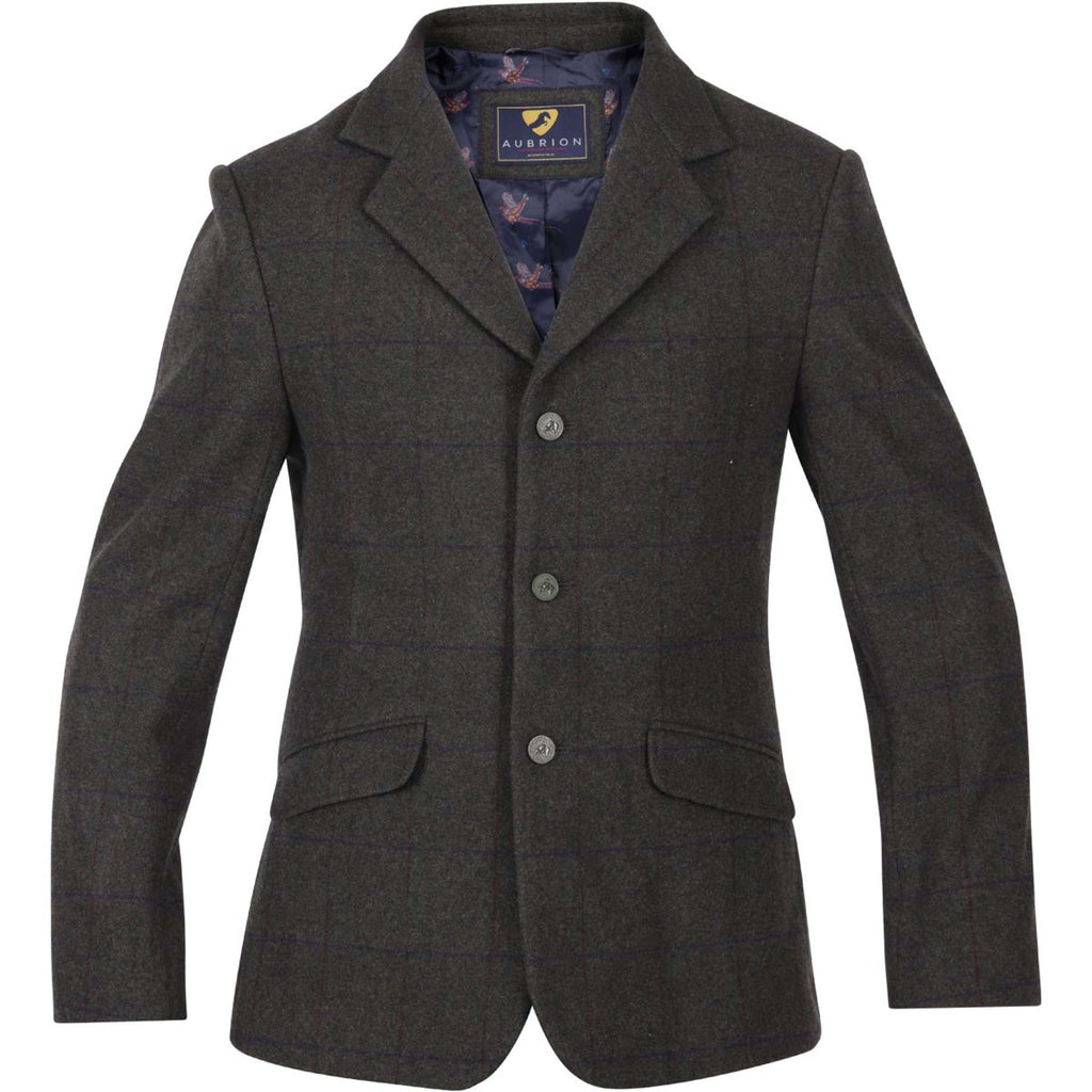 Aubrion by Shires Competition Jacket Saratoga Men Elm Green Check