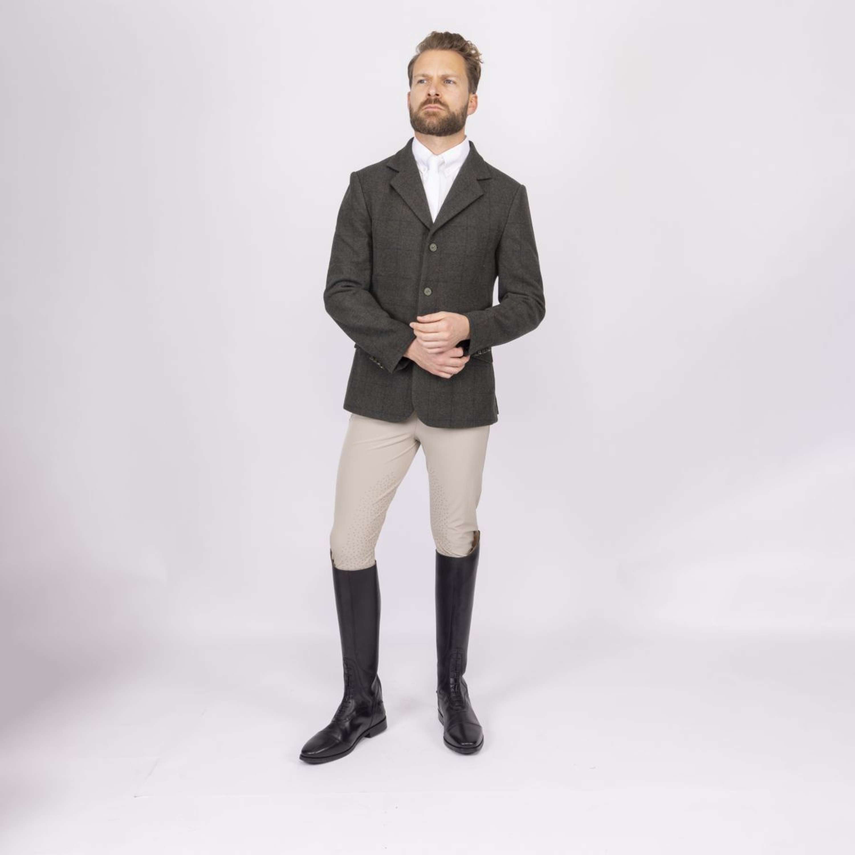 Aubrion by Shires Competition Jacket Saratoga Men Elm Green Check