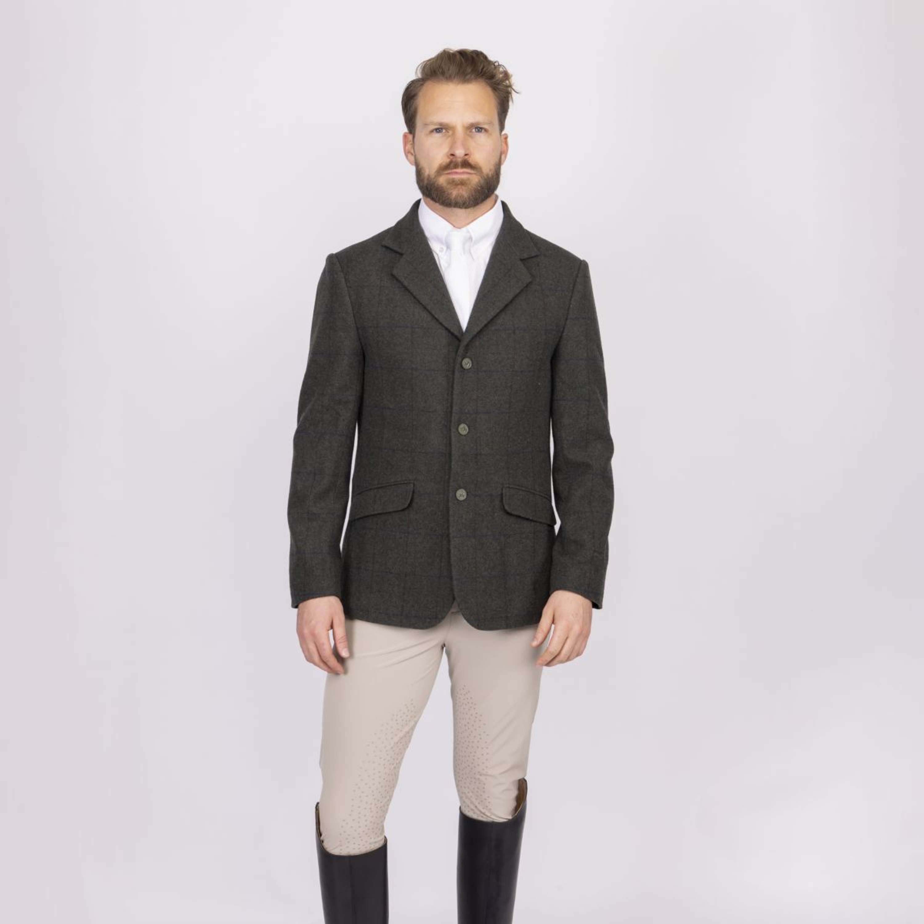 Aubrion by Shires Competition Jacket Saratoga Men Elm Green Check