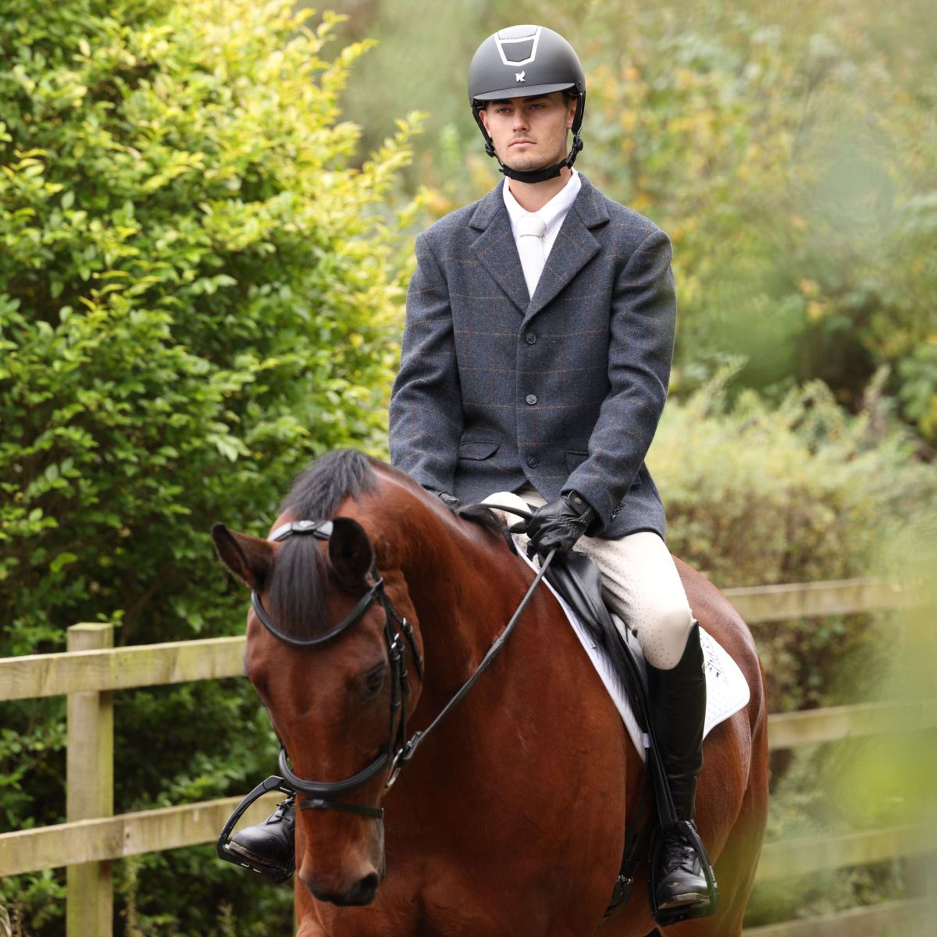 Aubrion by Shires Competition Jacket Saratoga Men Juniper Navy Check