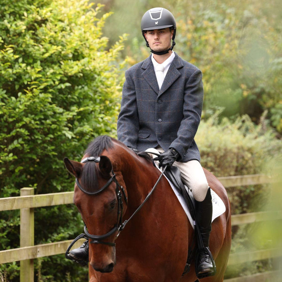 Aubrion by Shires Competition Jacket Saratoga Men Juniper Navy Check