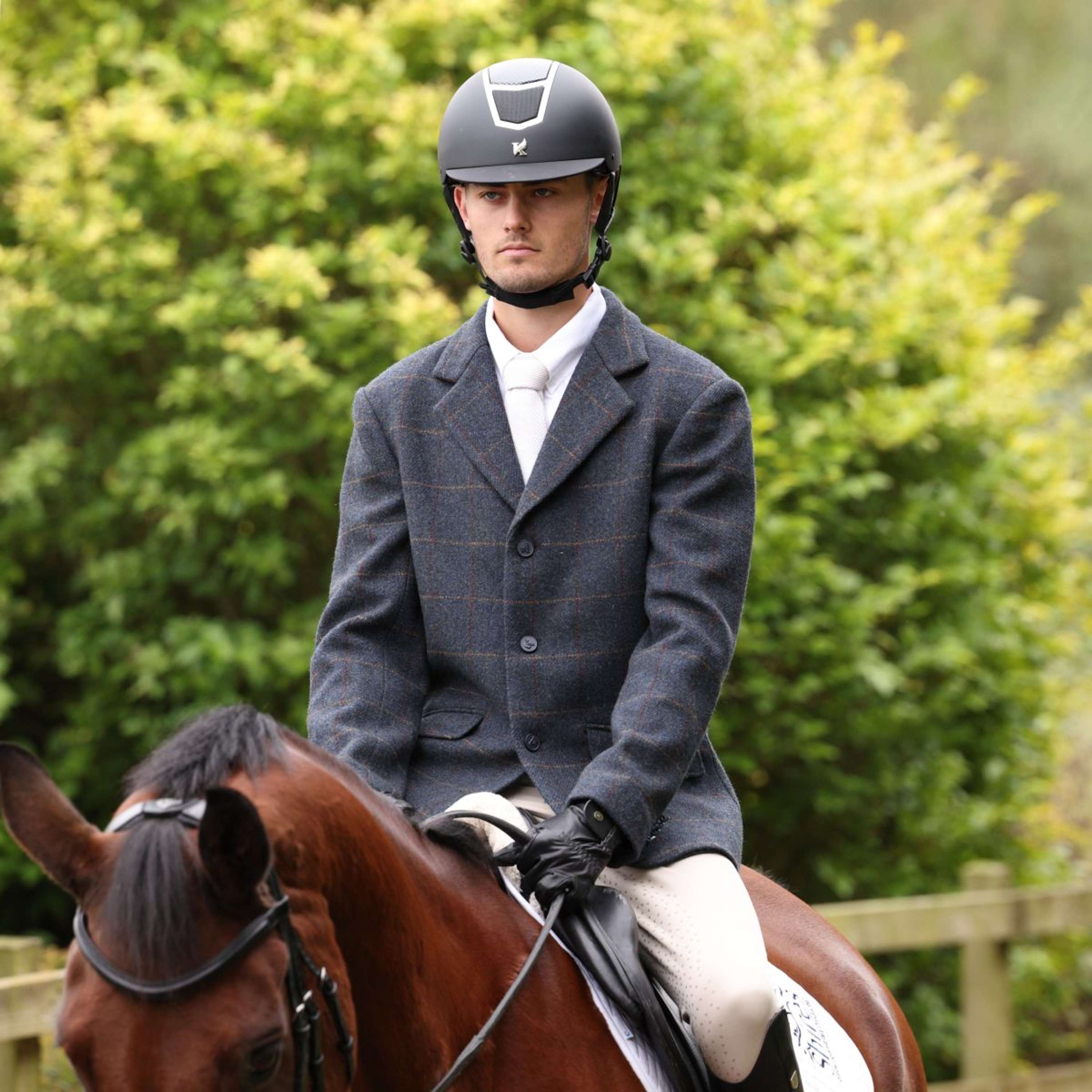 Aubrion by Shires Competition Jacket Saratoga Men Juniper Navy Check