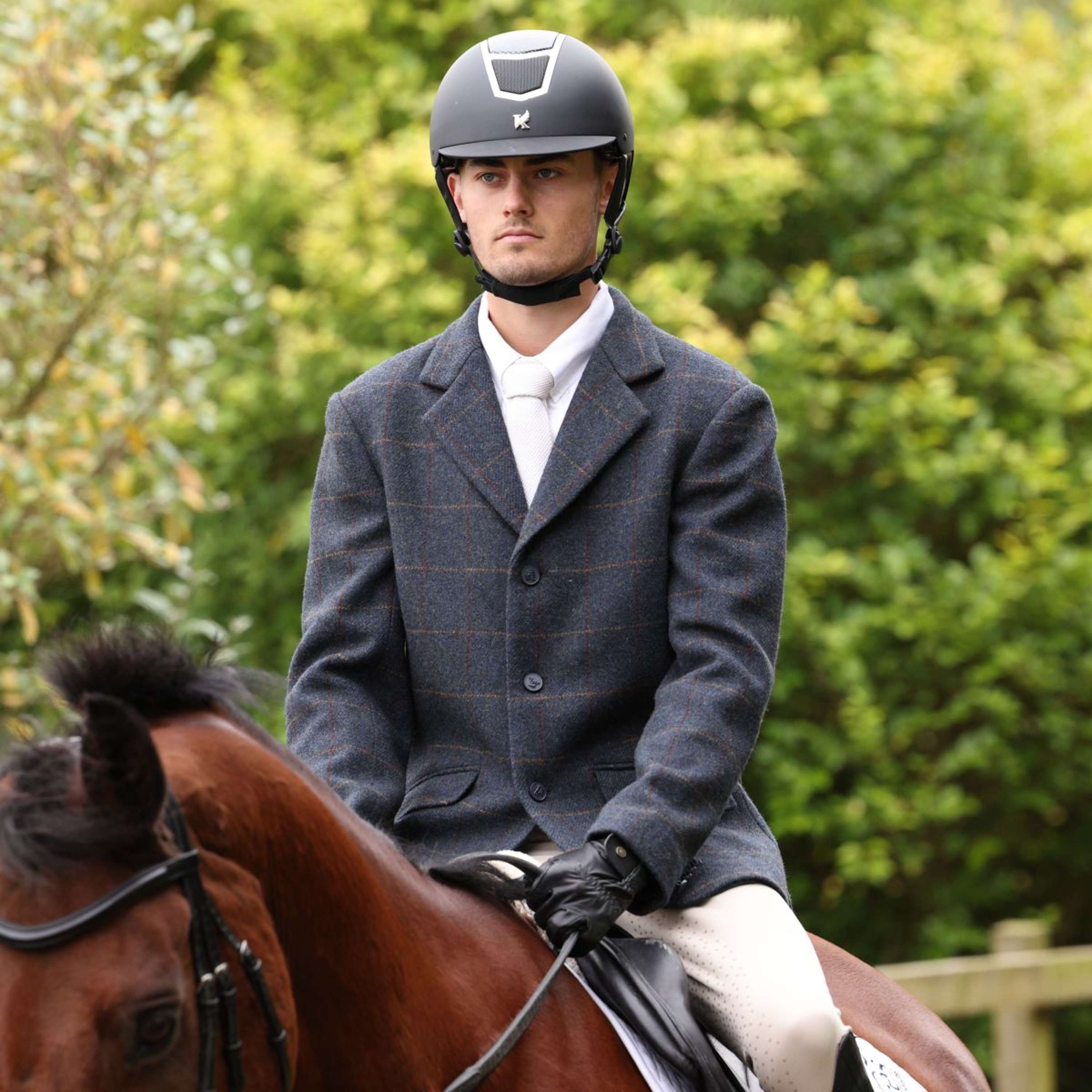 Aubrion by Shires Competition Jacket Saratoga Men Juniper Navy Check