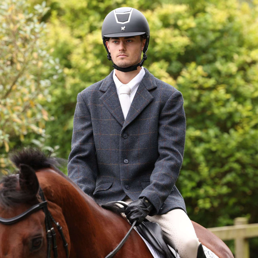 Aubrion by Shires Competition Jacket Saratoga Men Juniper Navy Check