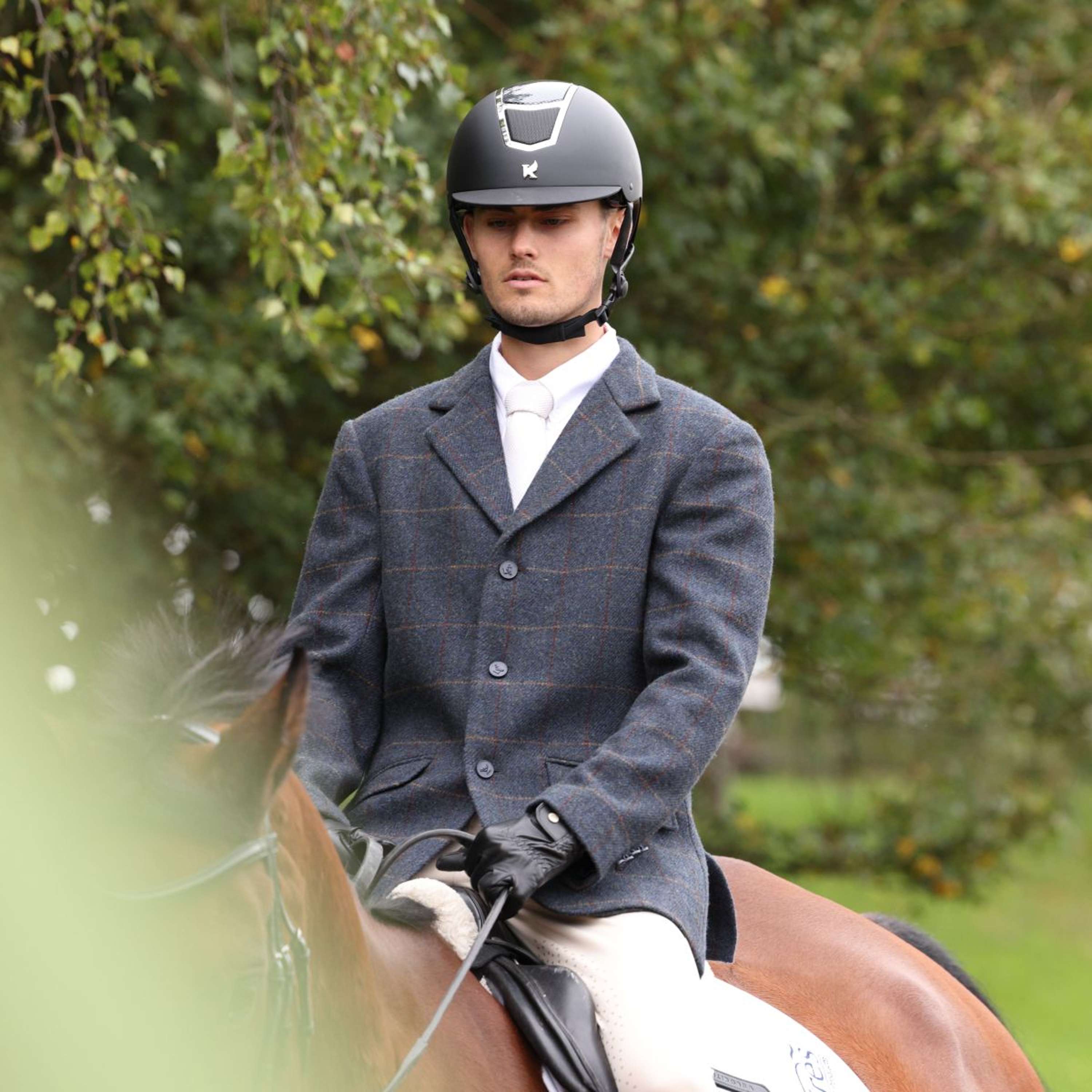 Aubrion by Shires Competition Jacket Saratoga Men Juniper Navy Check