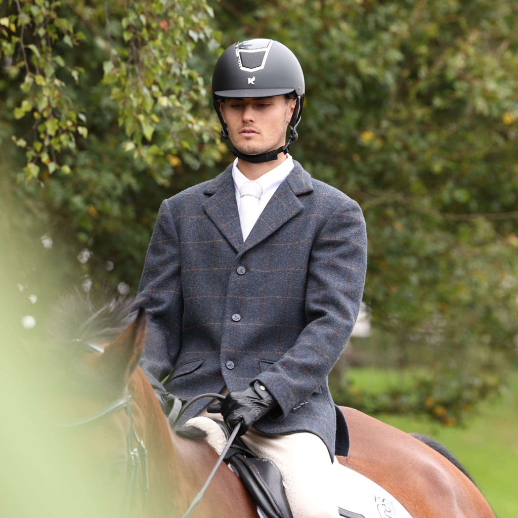 Aubrion by Shires Competition Jacket Saratoga Men Juniper Navy Check