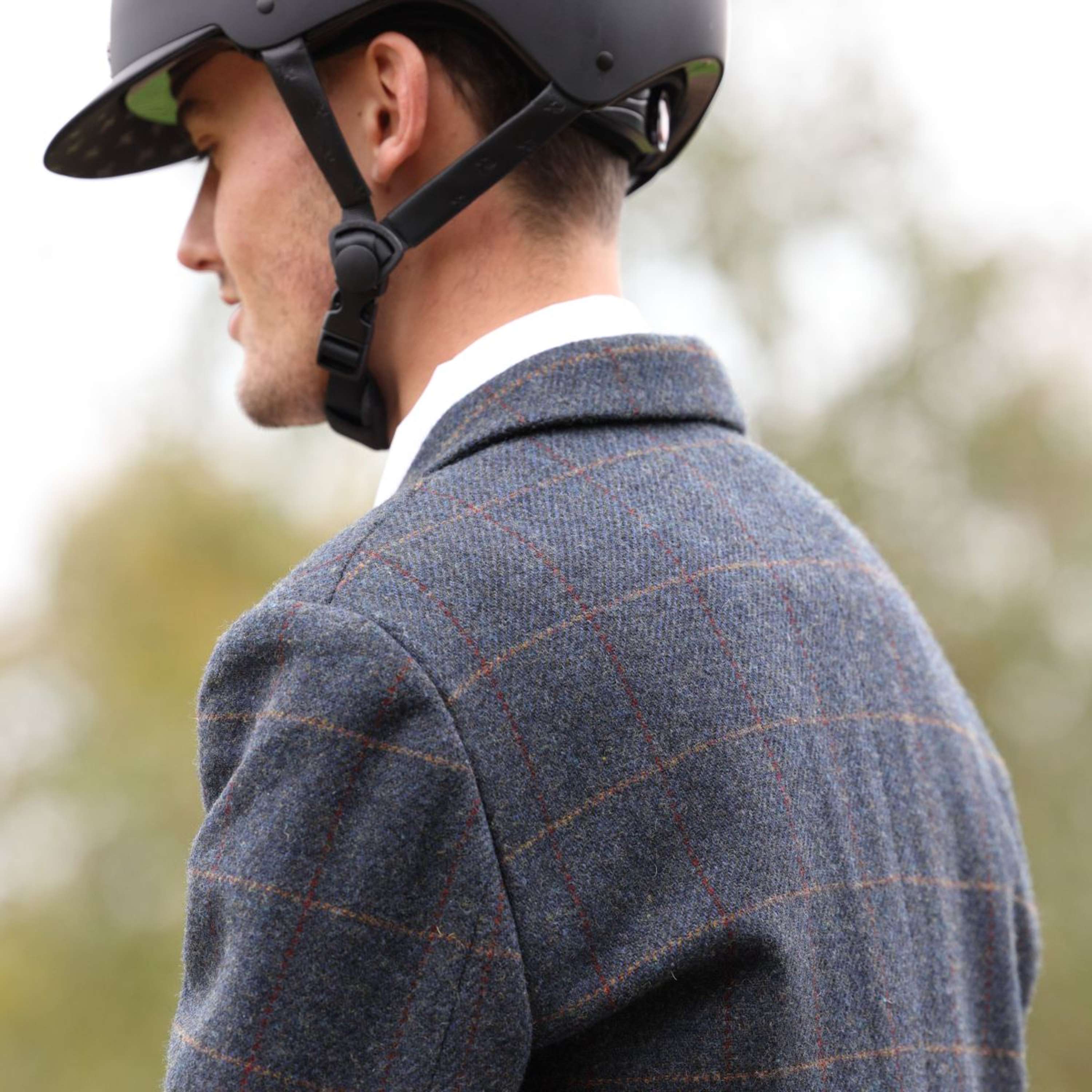 Aubrion by Shires Competition Jacket Saratoga Men Juniper Navy Check