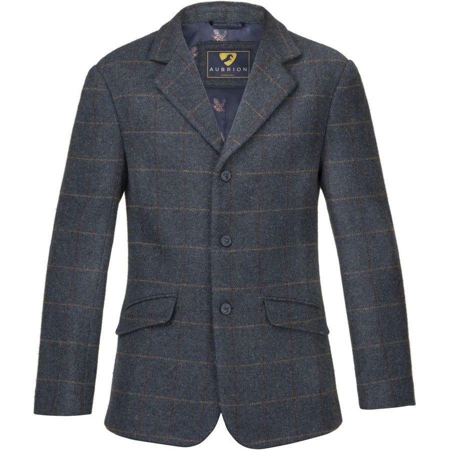 Aubrion by Shires Competition Jacket Saratoga Men Juniper Navy Check