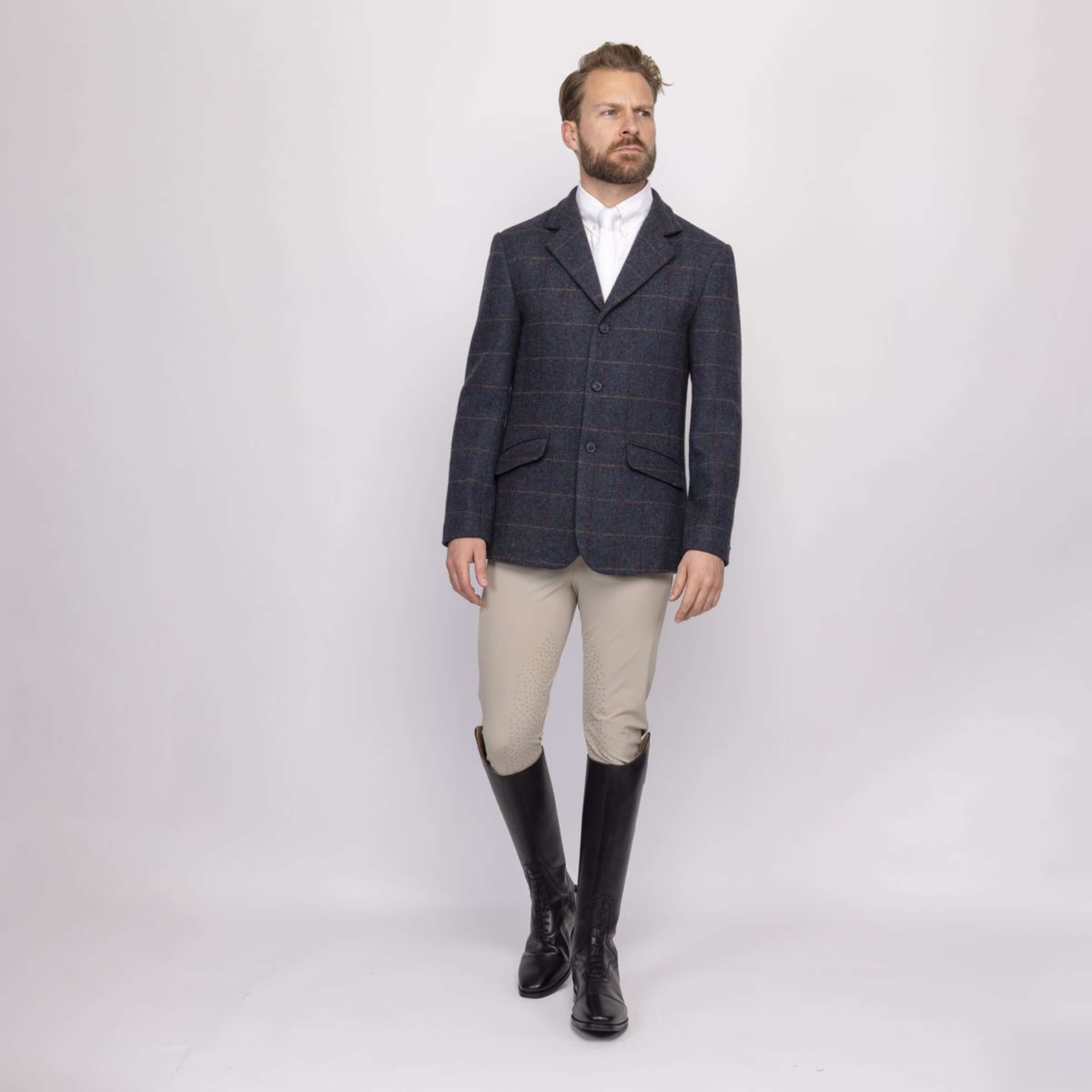 Aubrion by Shires Competition Jacket Saratoga Men Juniper Navy Check
