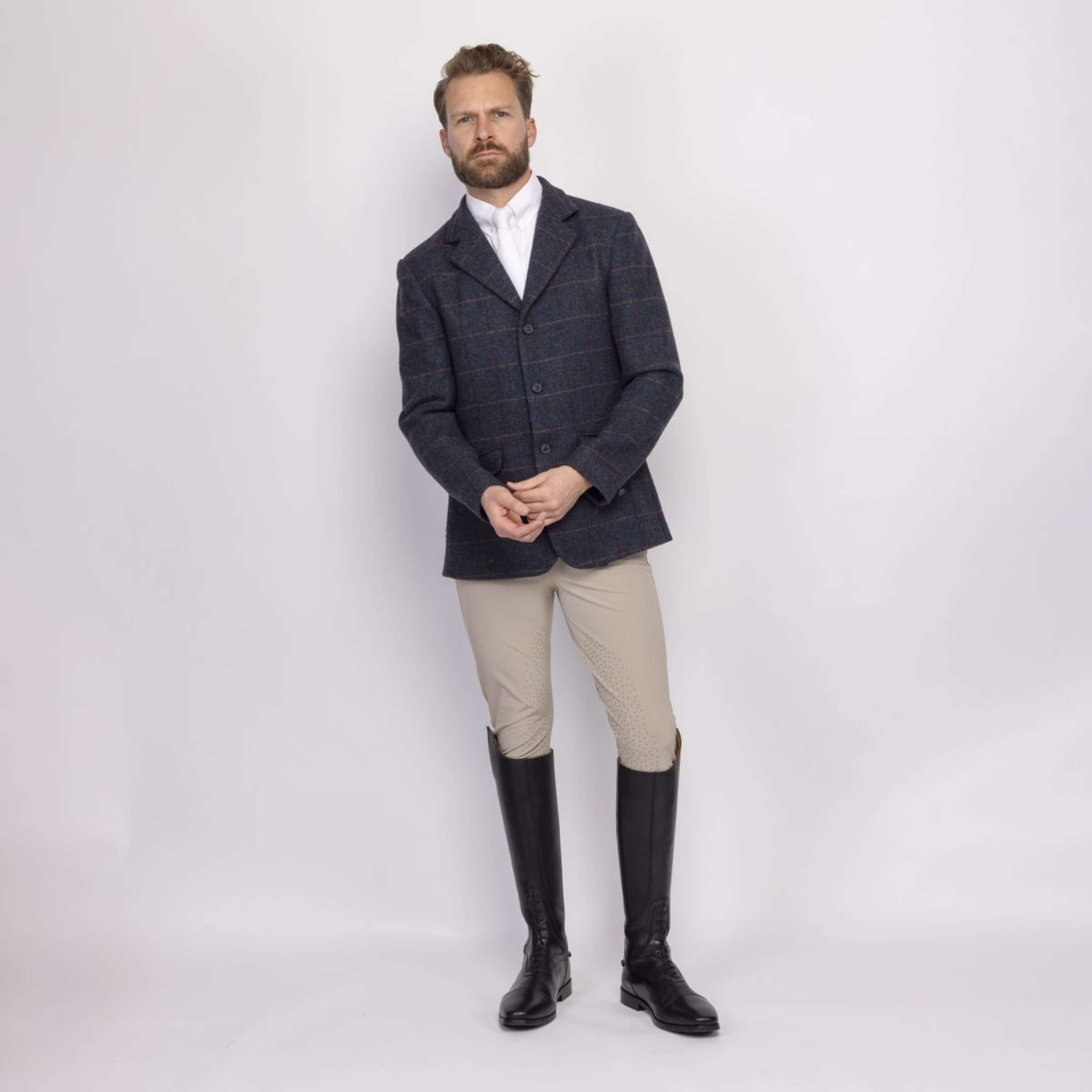 Aubrion by Shires Competition Jacket Saratoga Men Juniper Navy Check