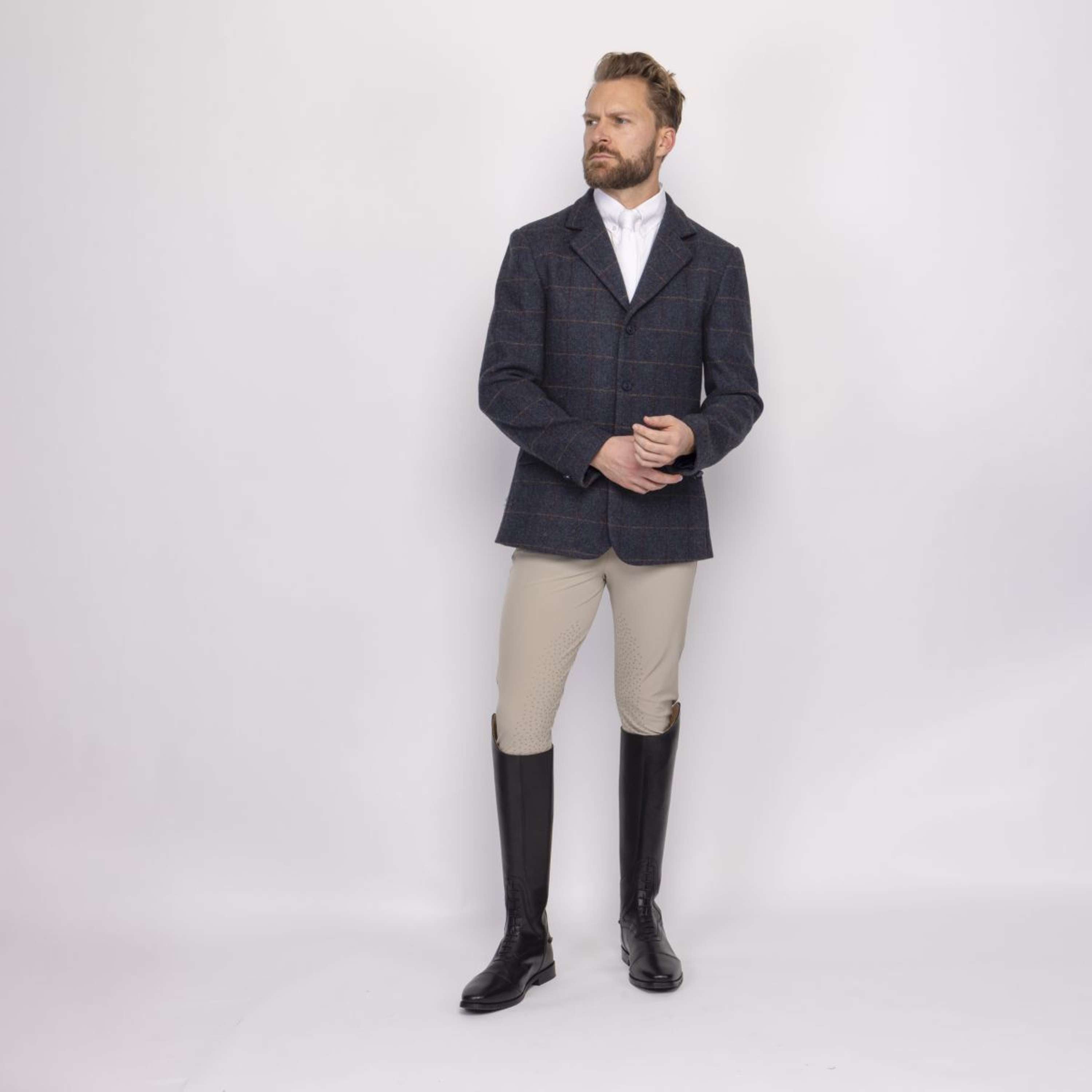 Aubrion by Shires Competition Jacket Saratoga Men Juniper Navy Check